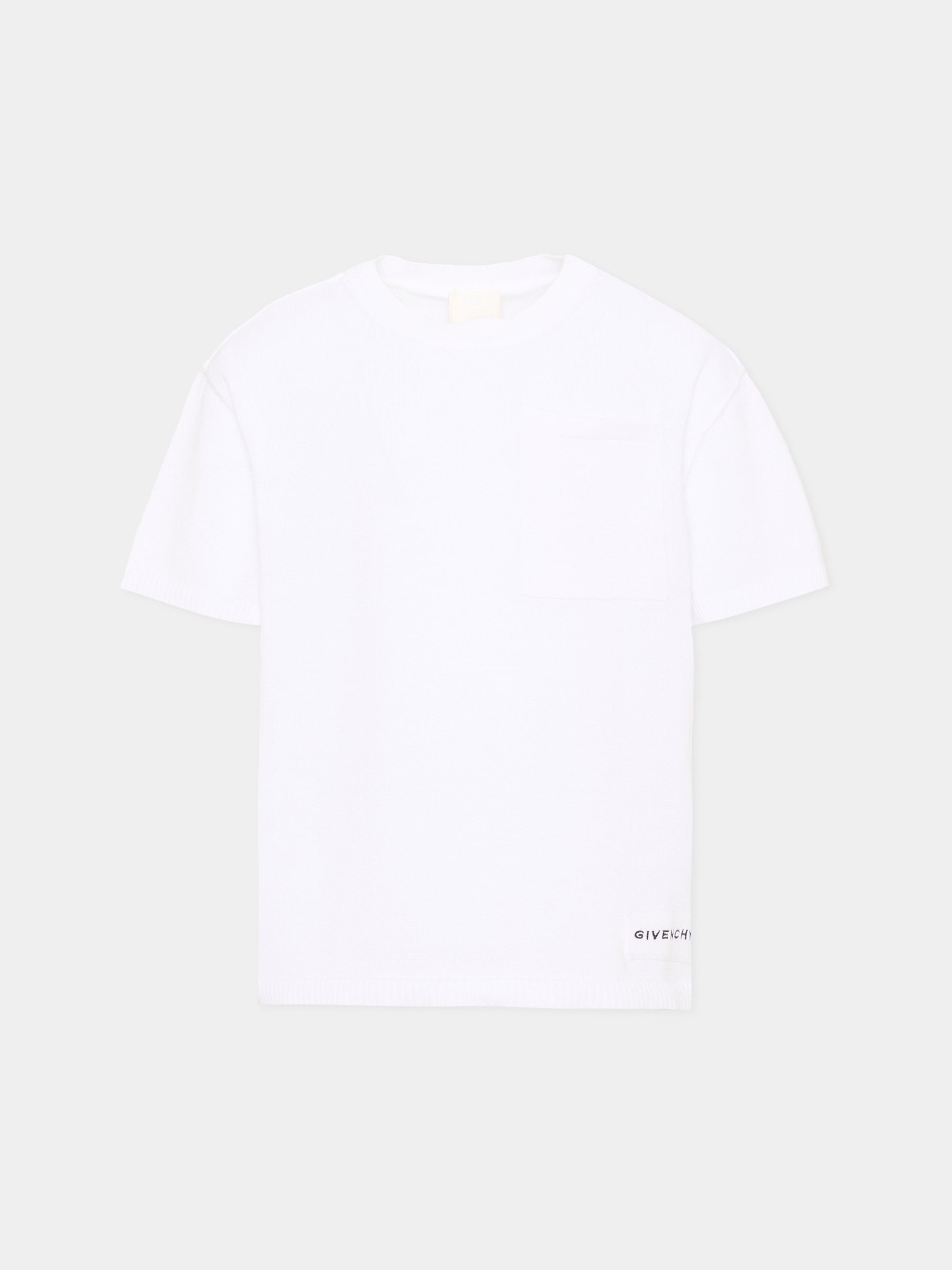 T-Shirt bianca per bambino con logo,Givenchy Kids,H31124 10P