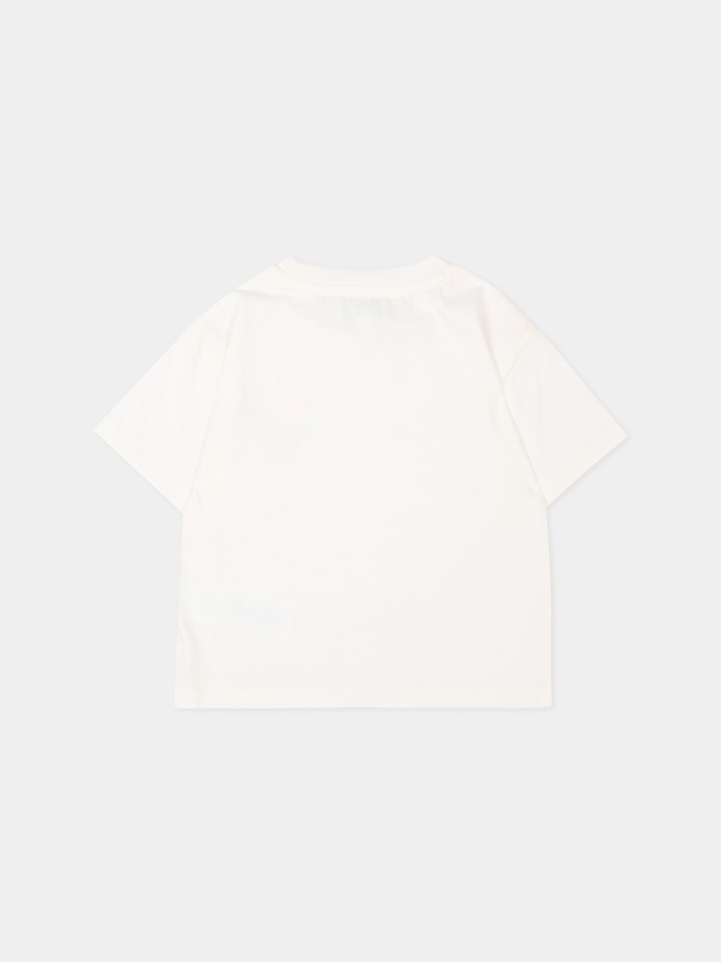 T-shirt avorio per bambini con logo,Kenzo Kids,K61760 117