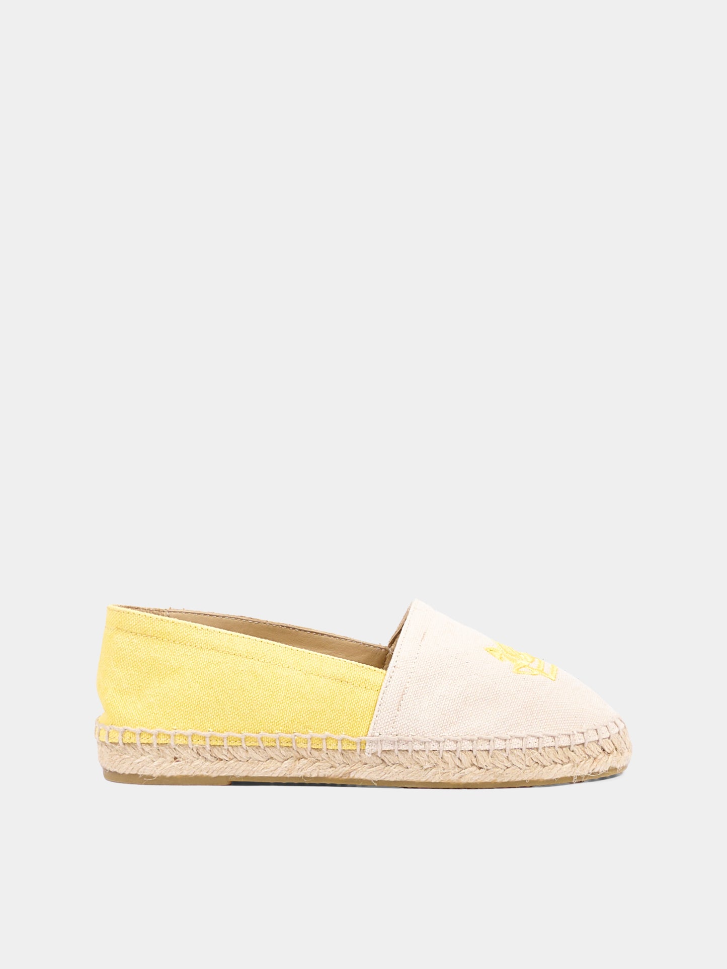Espadrillas gialle per bambini con Pegaso,Etro,GW0P96 Z2921 105GL