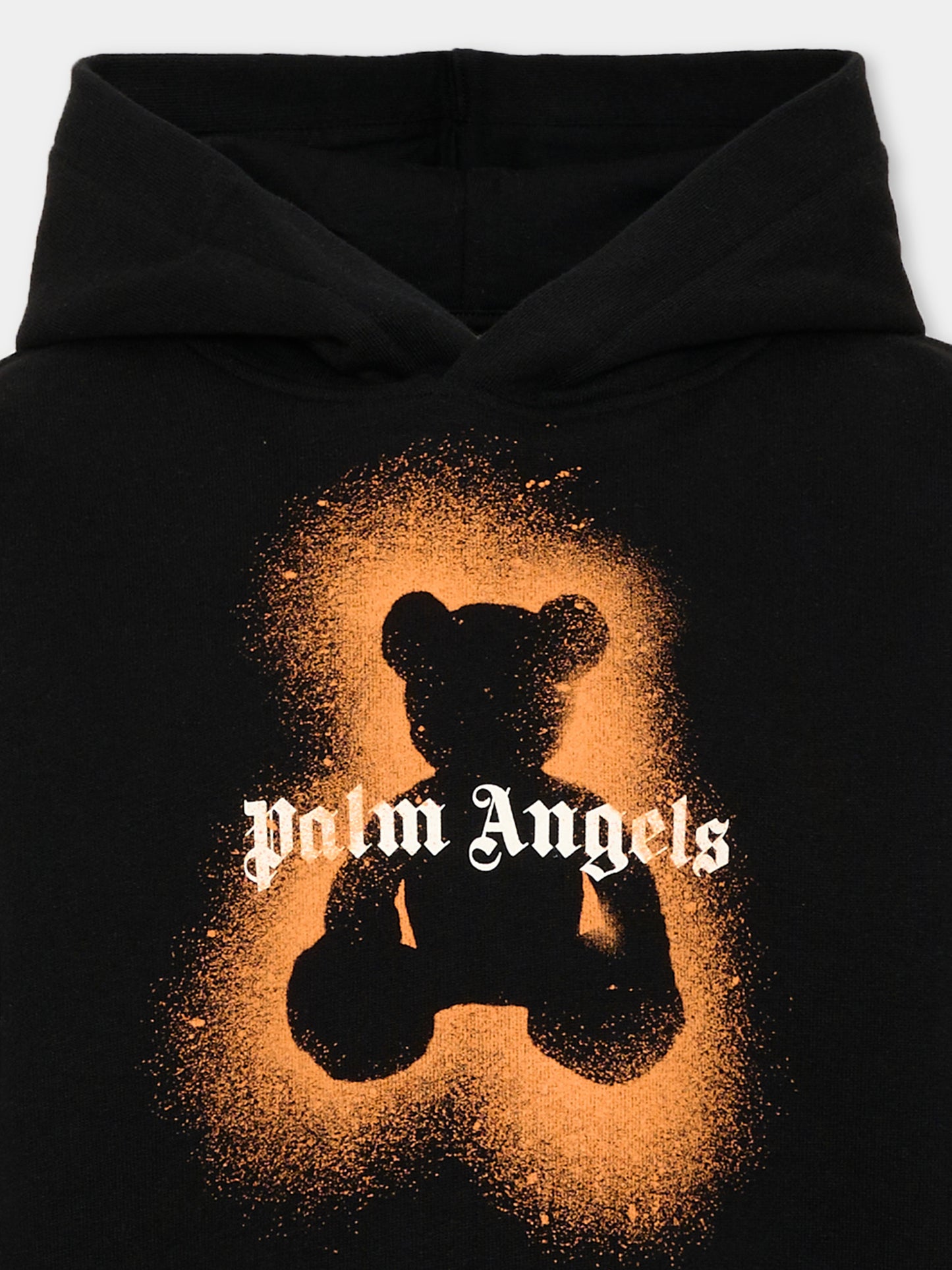 Felpa con cappuccio nera con teddy bear,Palm Angels,PBBB012S26FLE006 110