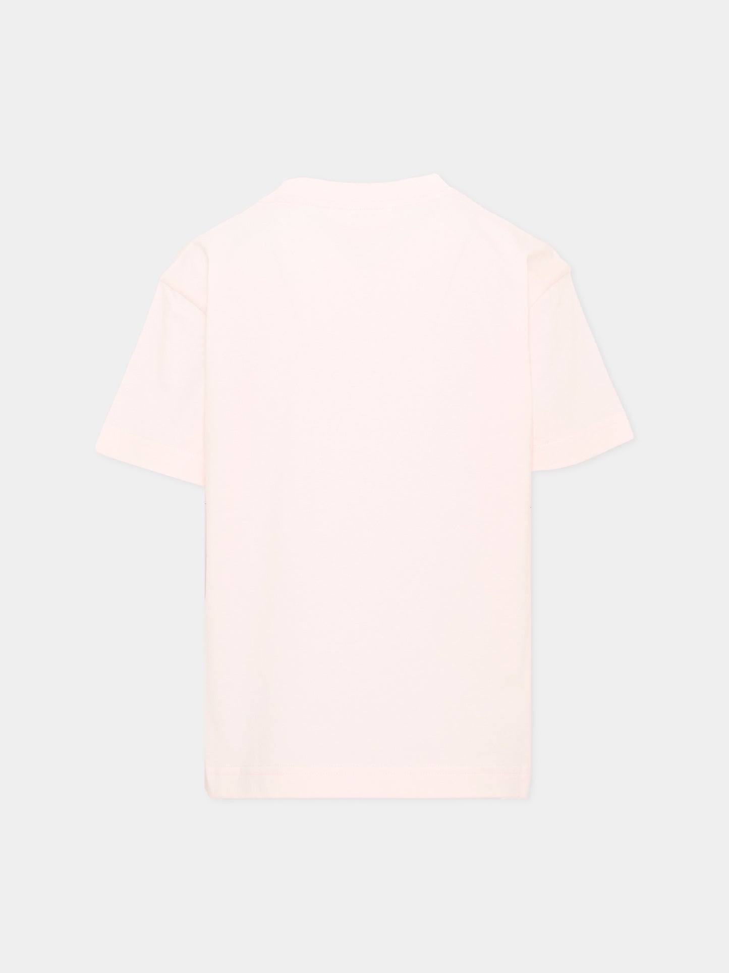 T-shirt rosa per bambina con stampa,Palm Angels,PGAA002S26JER009 042