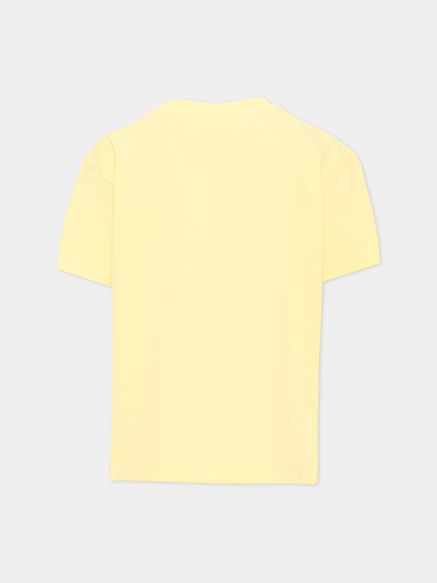 T-shirt gialla per bambina con stampa,Palm Angels,PGAA002S26JER004 020