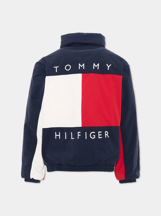 Giubbotto multicolor per bambino color-block,Tommy Hilfiger Junior,KS0KS00704 C1G