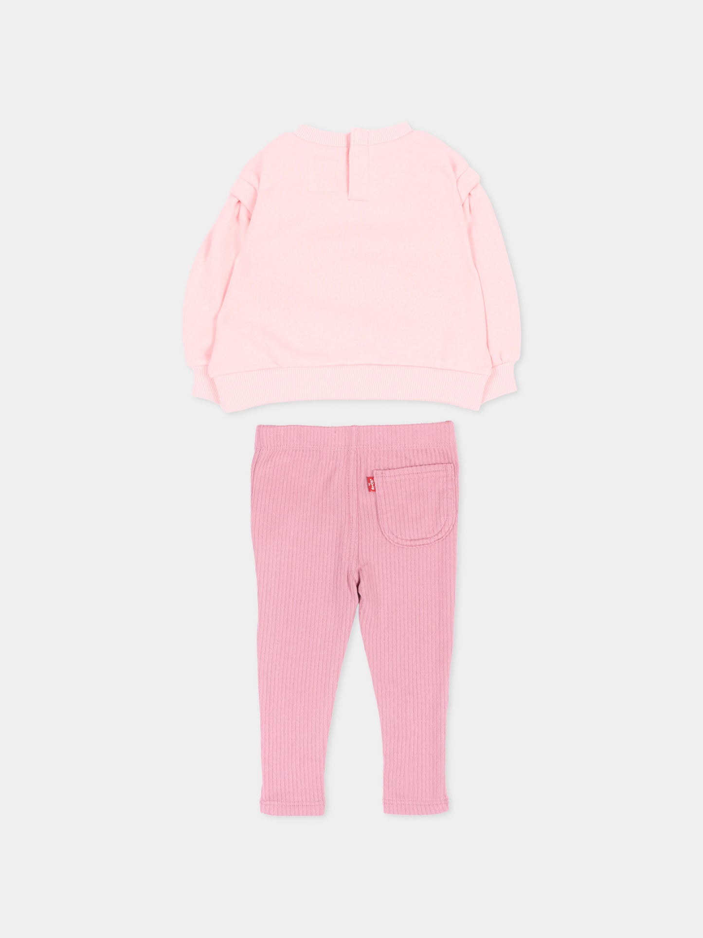 Completo sportivo lungo rosa per neonata,Levi's Kids,1EN470 AGJ