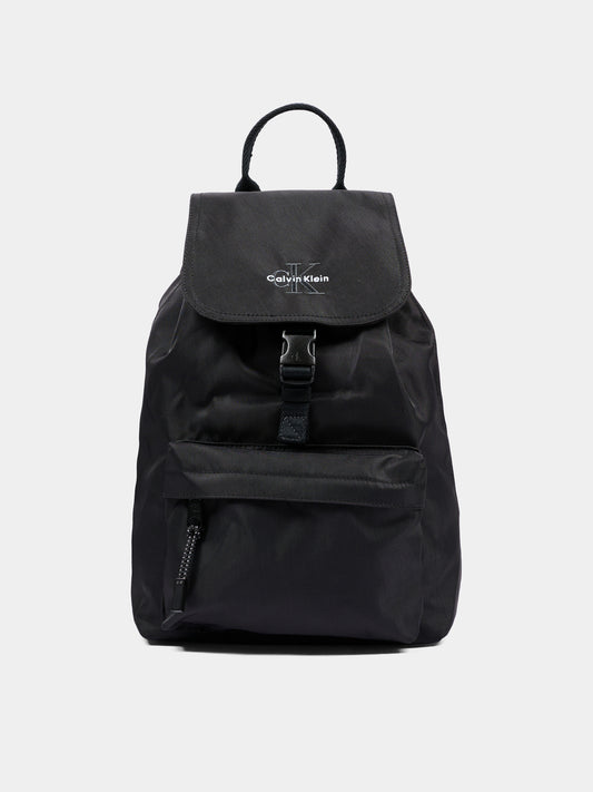 Zaino nero con logo,Calvin Klein Kids,IU0IU00732 BEH