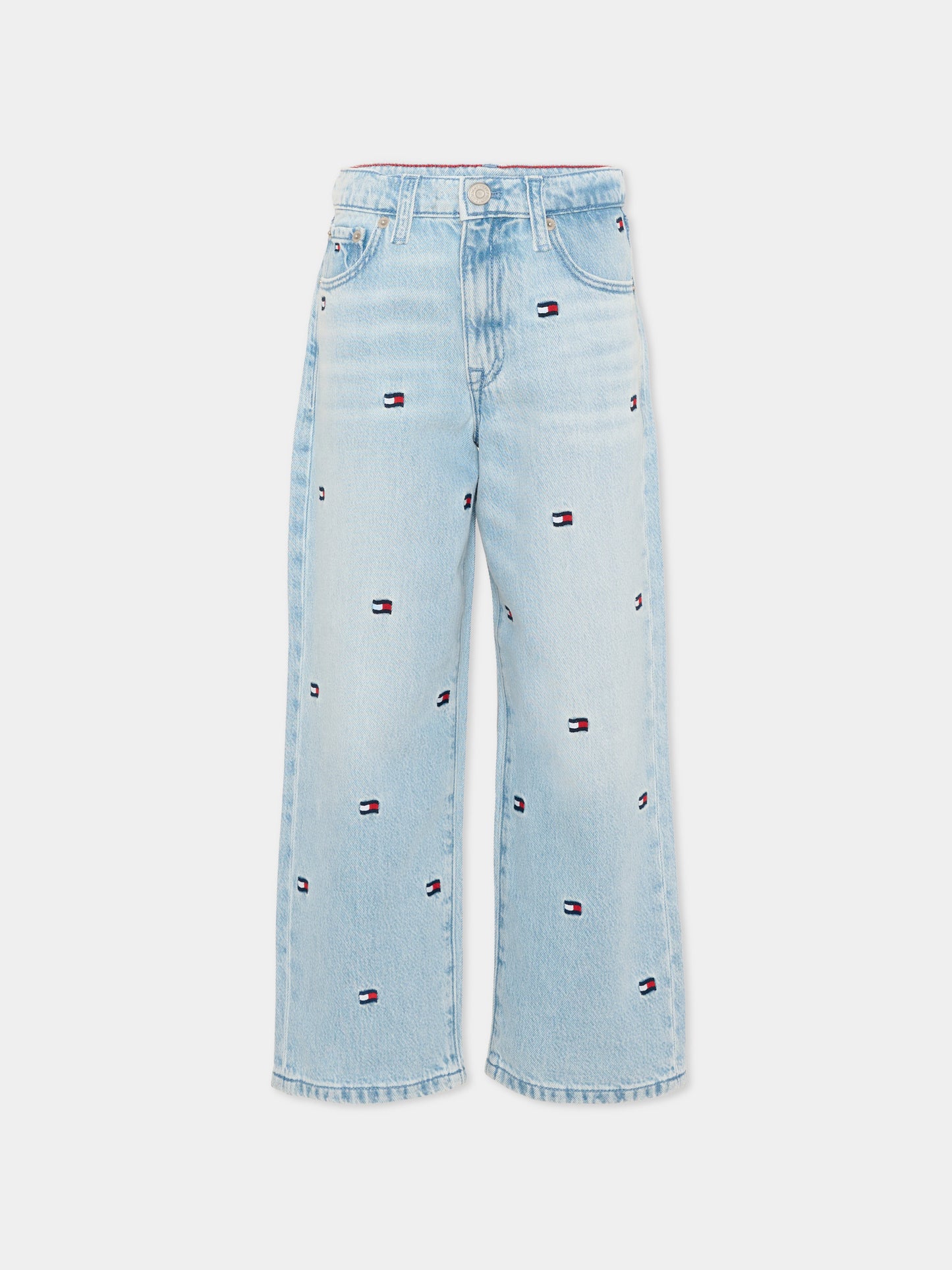 Jeans denim per bambini con logo,Tommy Hilfiger Junior,KB0KB10417 1AA