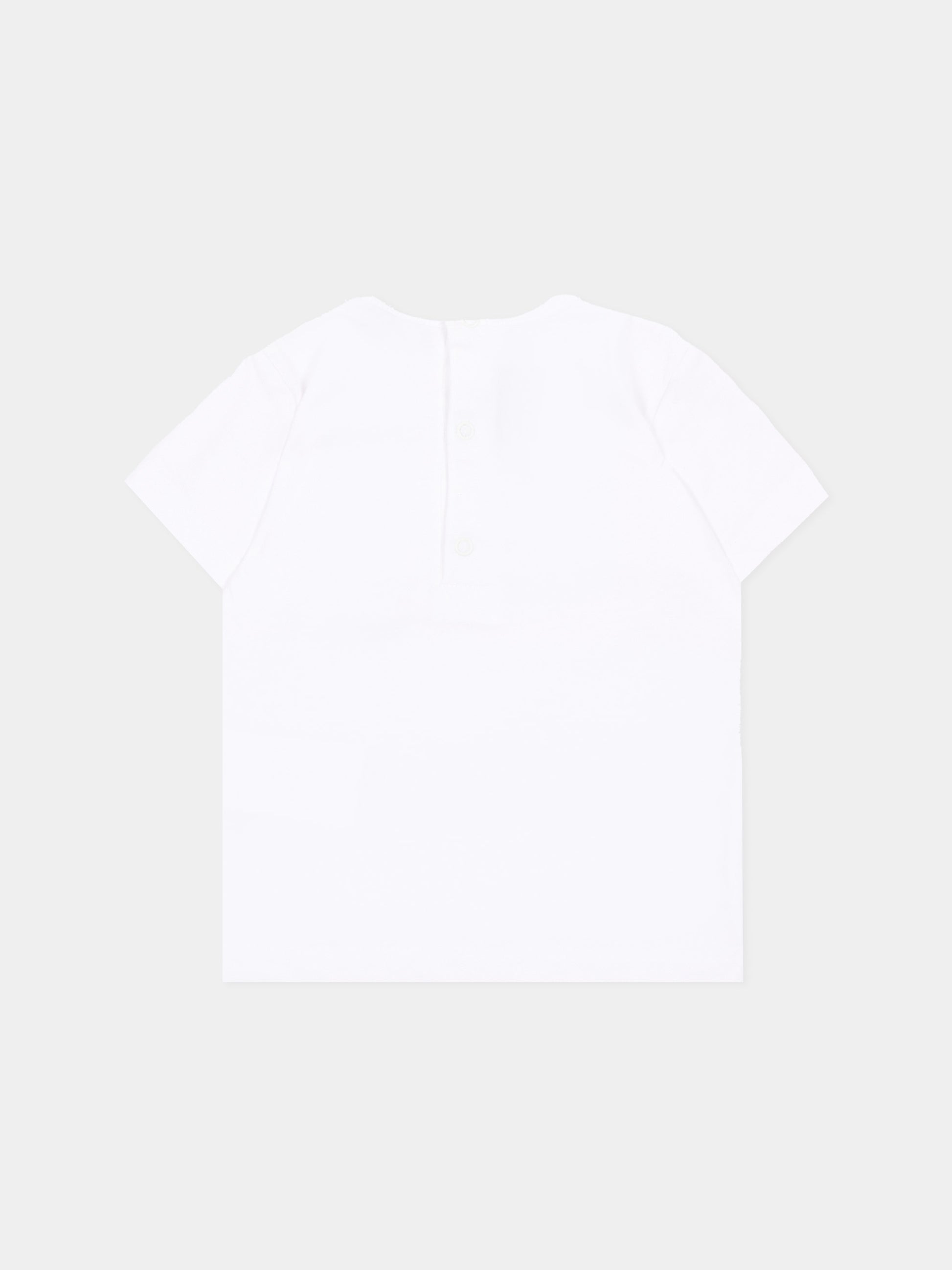 T-shirt a manica corta bianca per neonato tasca logo,Roy Roger's Kids,RG188 0 113