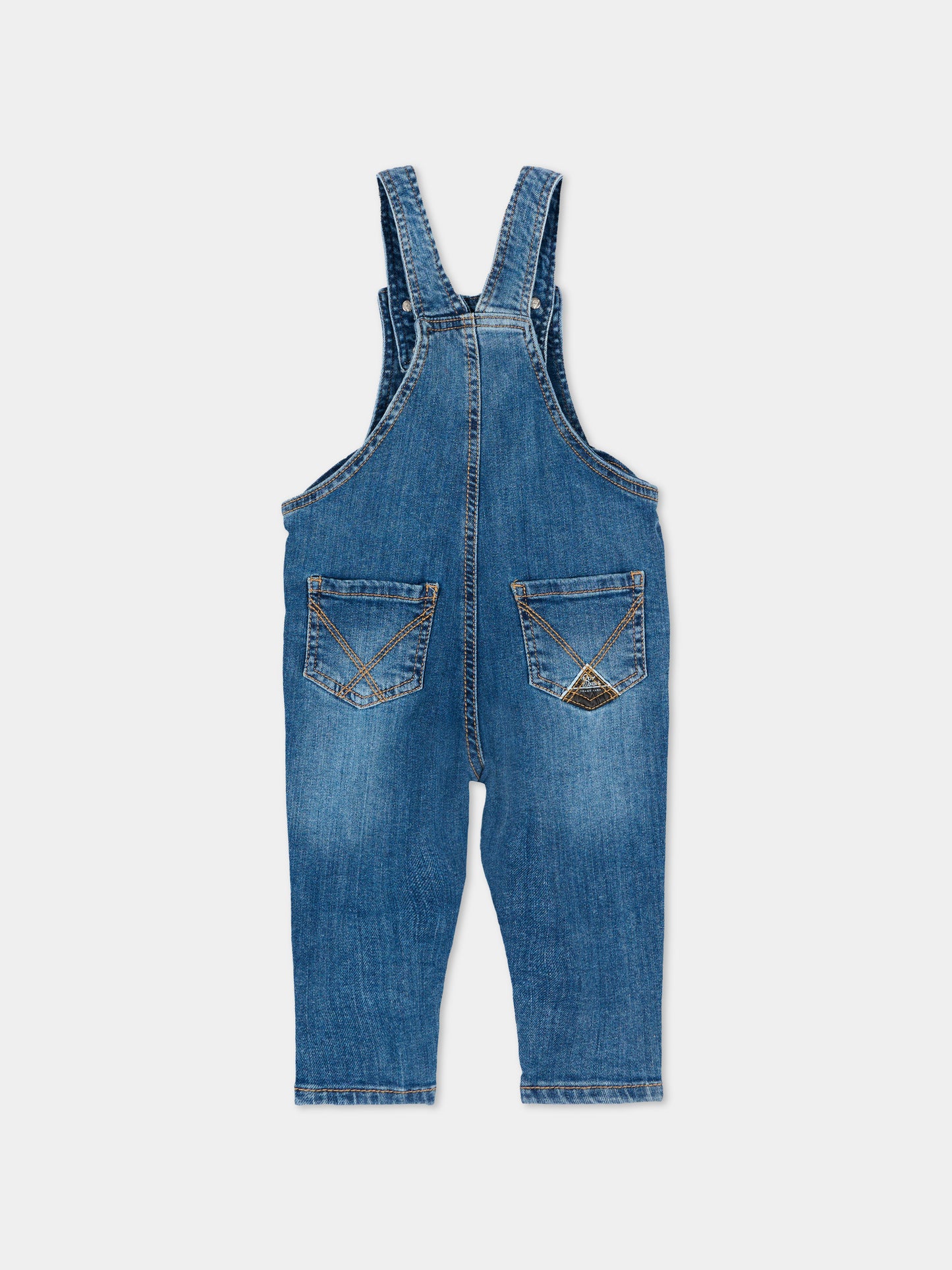 Salopette denim per neonato,Roy Roger's Kids,RG192 0 7028
