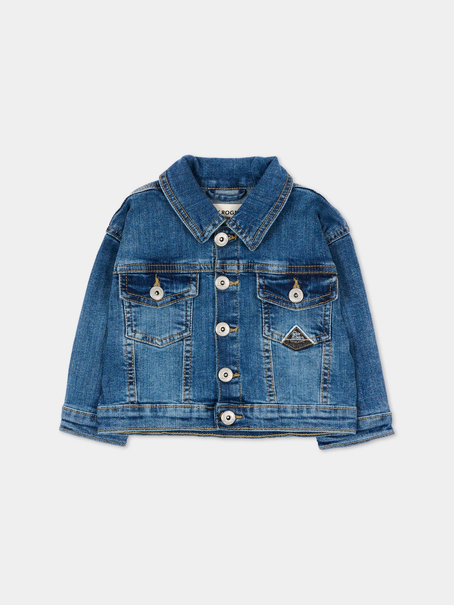 Giubbotto Di Jeans denim per neonata con logo,Roy Roger's Kids,RG205 0 7028