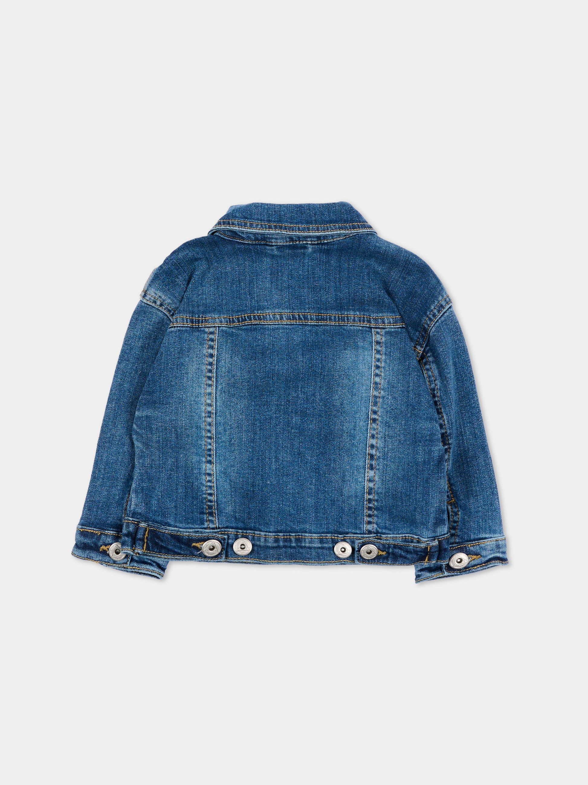 Giubbotto Di Jeans denim per neonata con logo,Roy Roger's Kids,RG205 0 7028