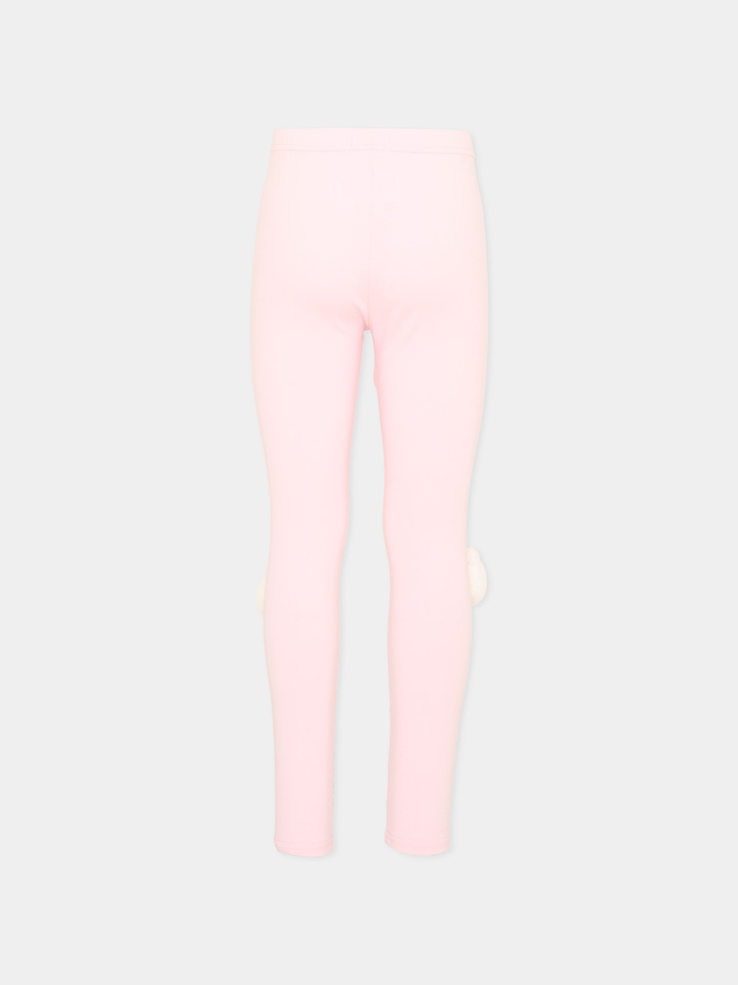 Leggings rosa per bambina gatti 3D,Poco Blush,SS26242