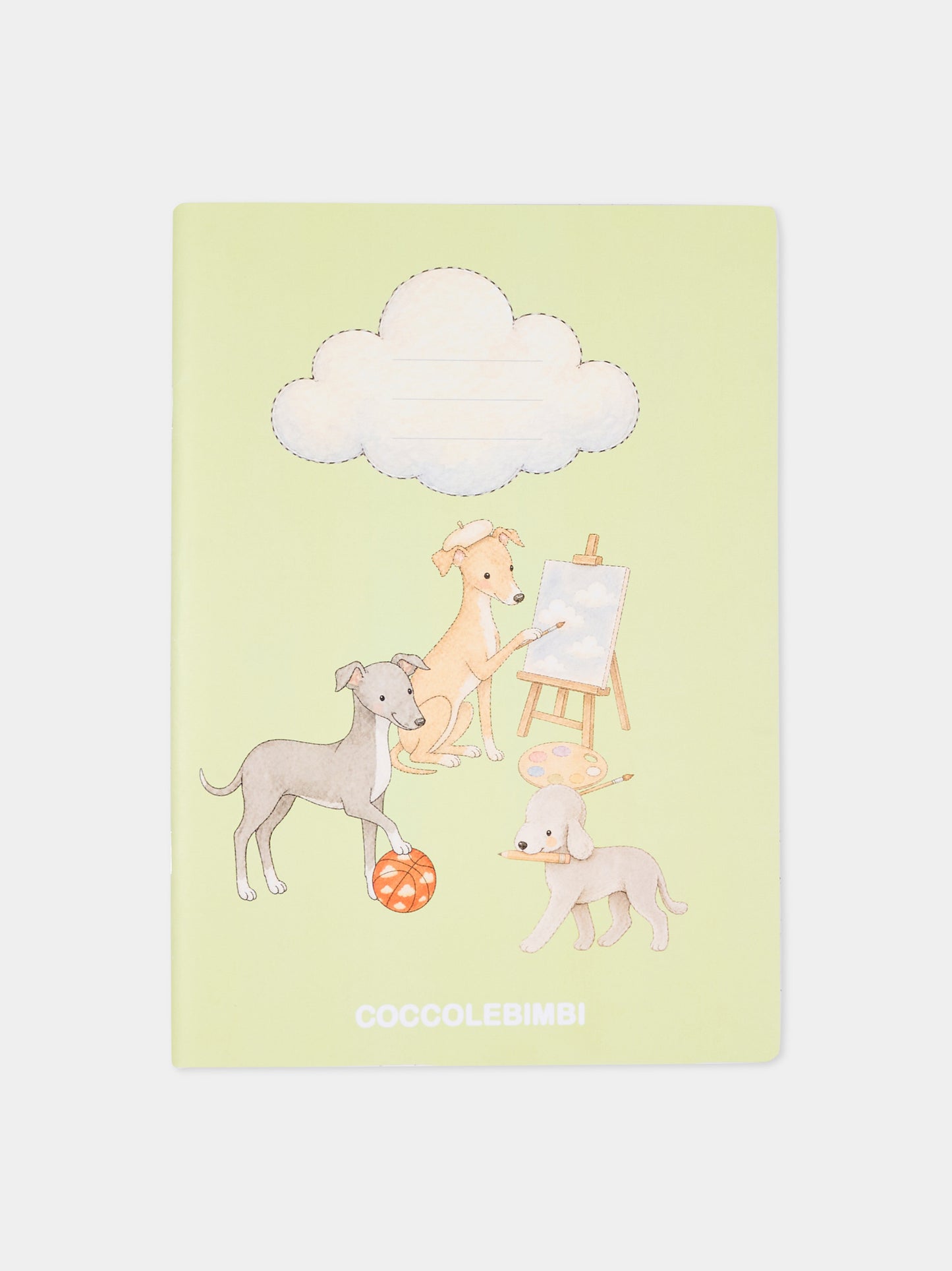 Quaderno verde per bambini con cani,Kartos,CB01055303Q