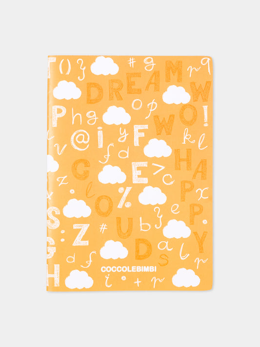 Quaderno arancione per bambini con nuvole,Kartos,CB01055406Q