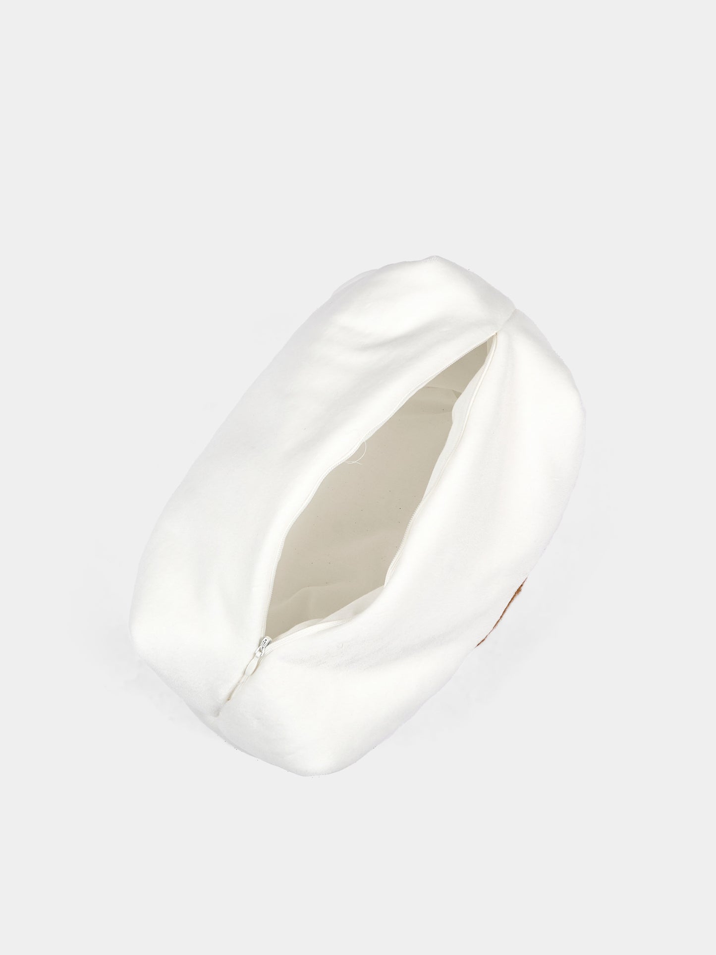 Pochette bianca per neonato in ciniglia con orsetto,Le Boo Beebè,CBR040 20