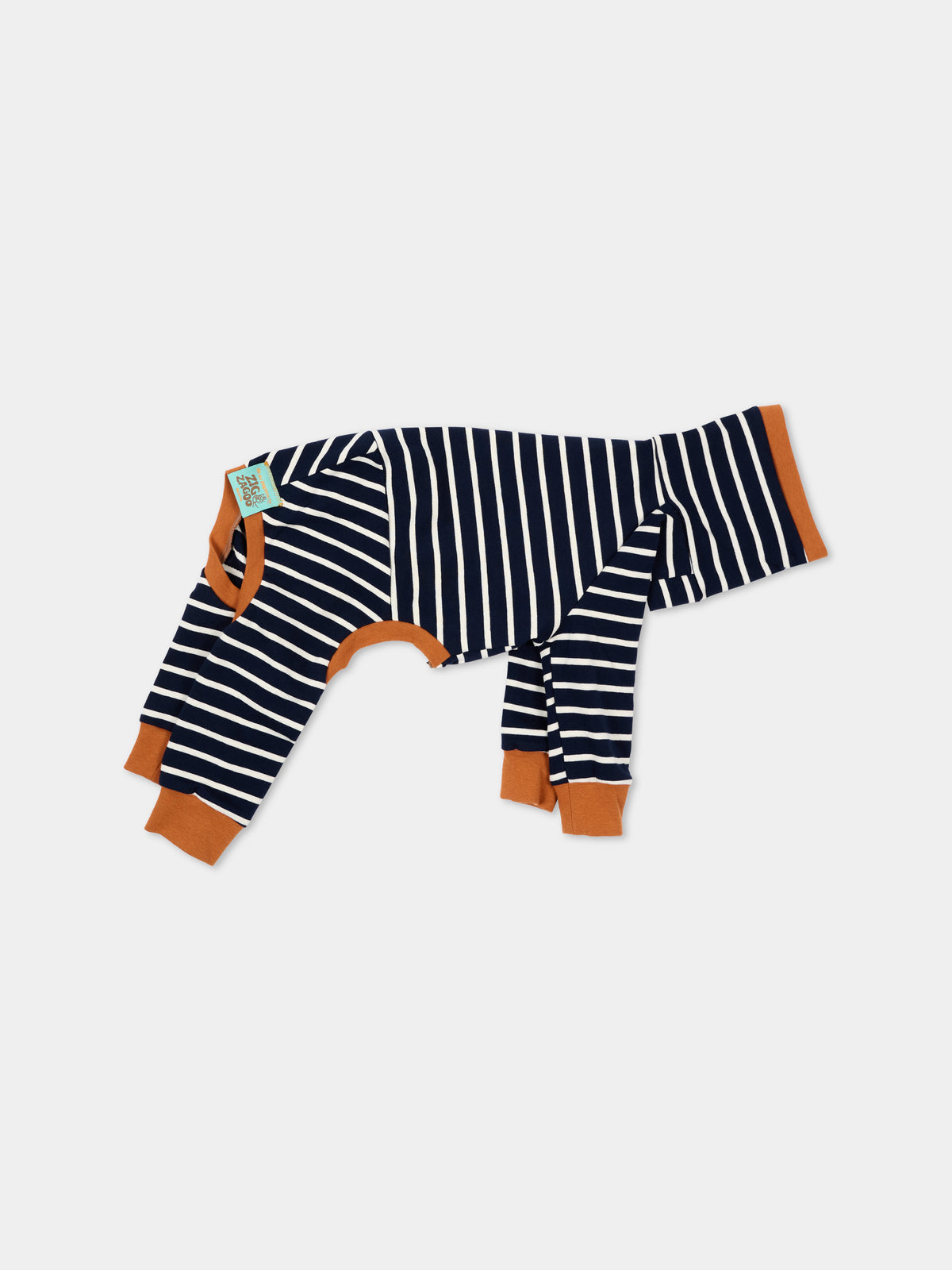 Tutina Rascal a quattro zampe per cani a righe,Zigzagoo,RASCAL BLU