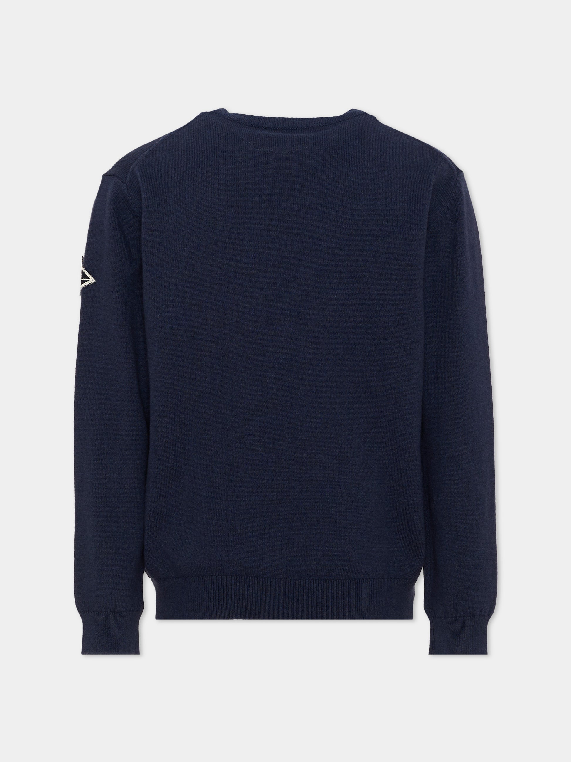 Maglione blu per bambino con logo,Roy Roger's Kids,R F106 00 3885