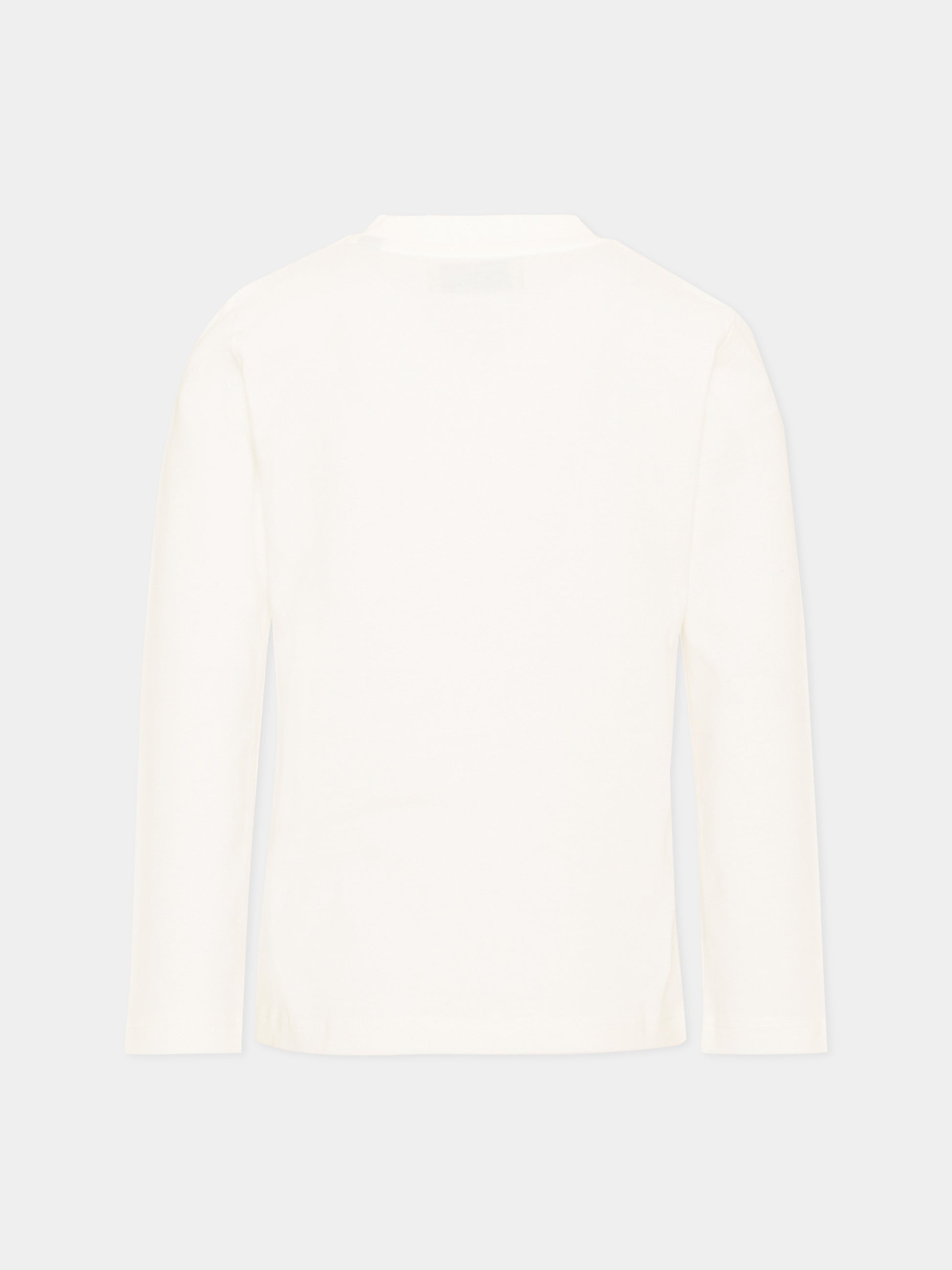 T-shirt a manica lunga bianca con logo,Roy Roger's Kids,R F127 00 0112