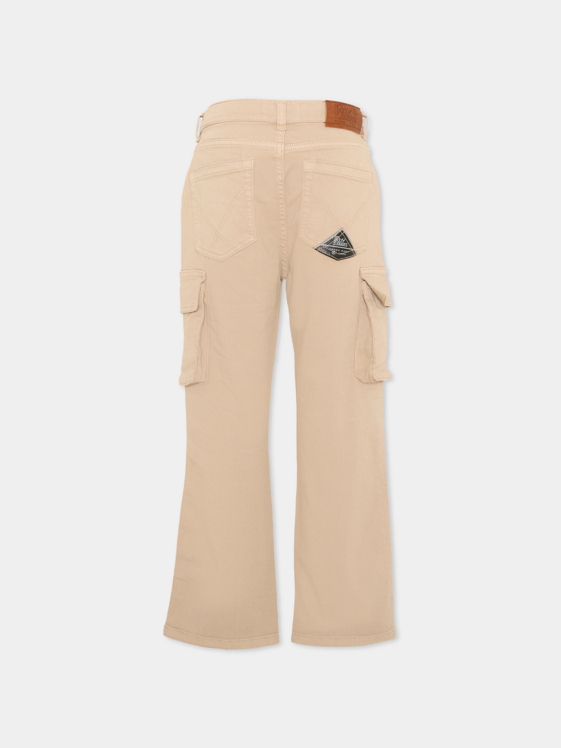 Pantalone beige per bambino cargo,Roy Roger's Kids,R F202 00 0436