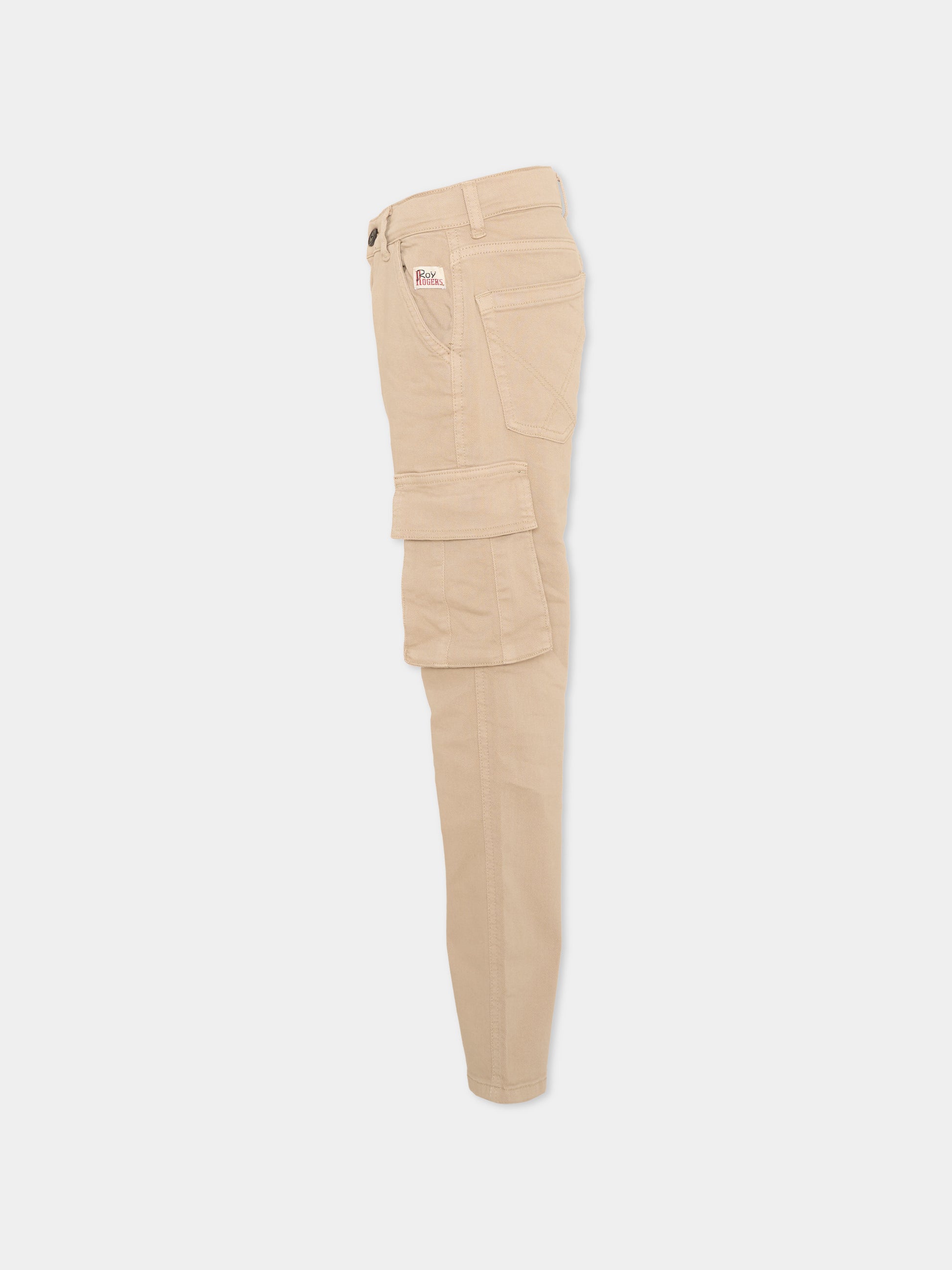 Pantalone beige per bambino cargo,Roy Roger's Kids,R F202 00 0436