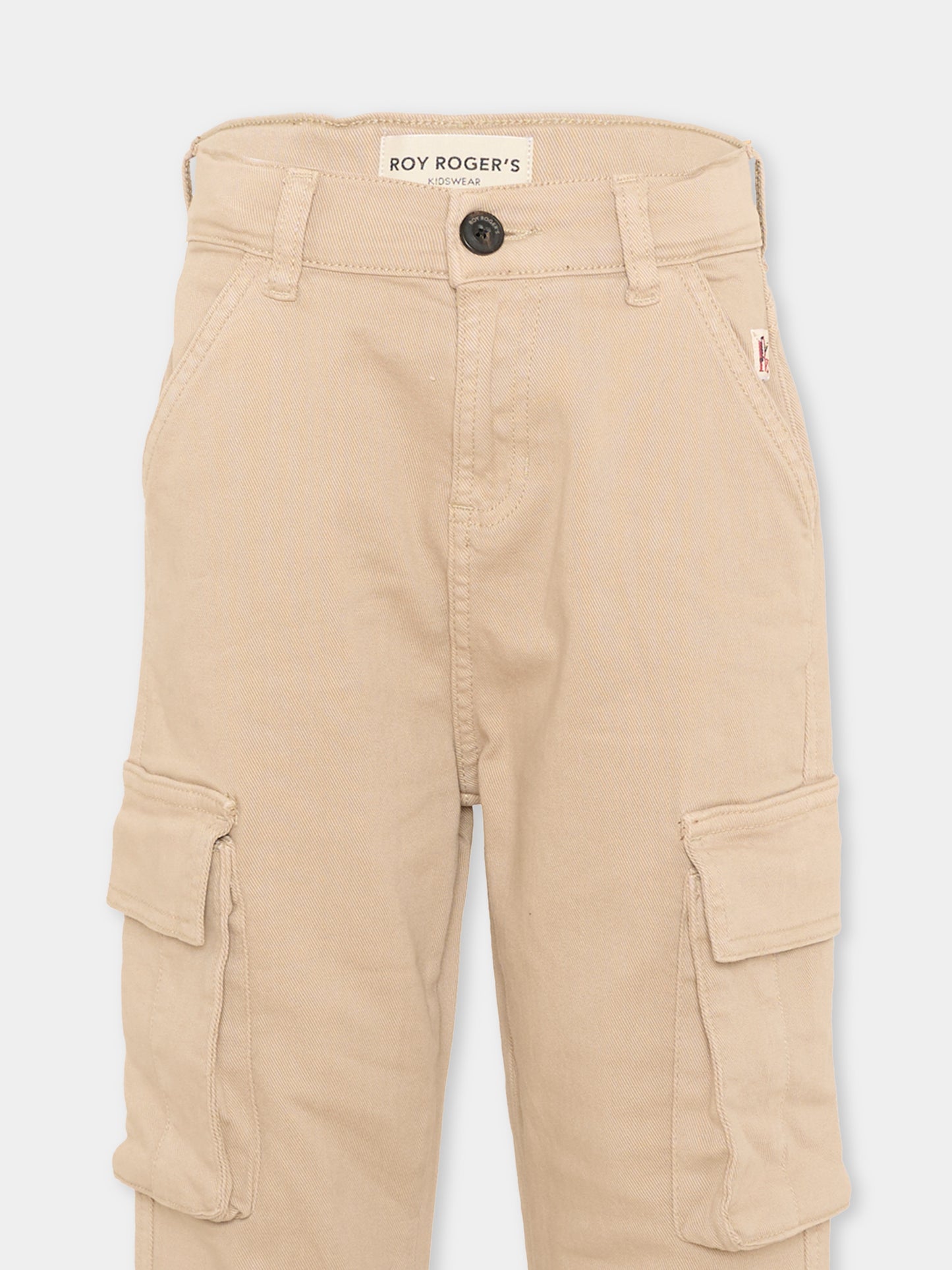 Pantalone beige per bambino cargo,Roy Roger's Kids,R F202 00 0436