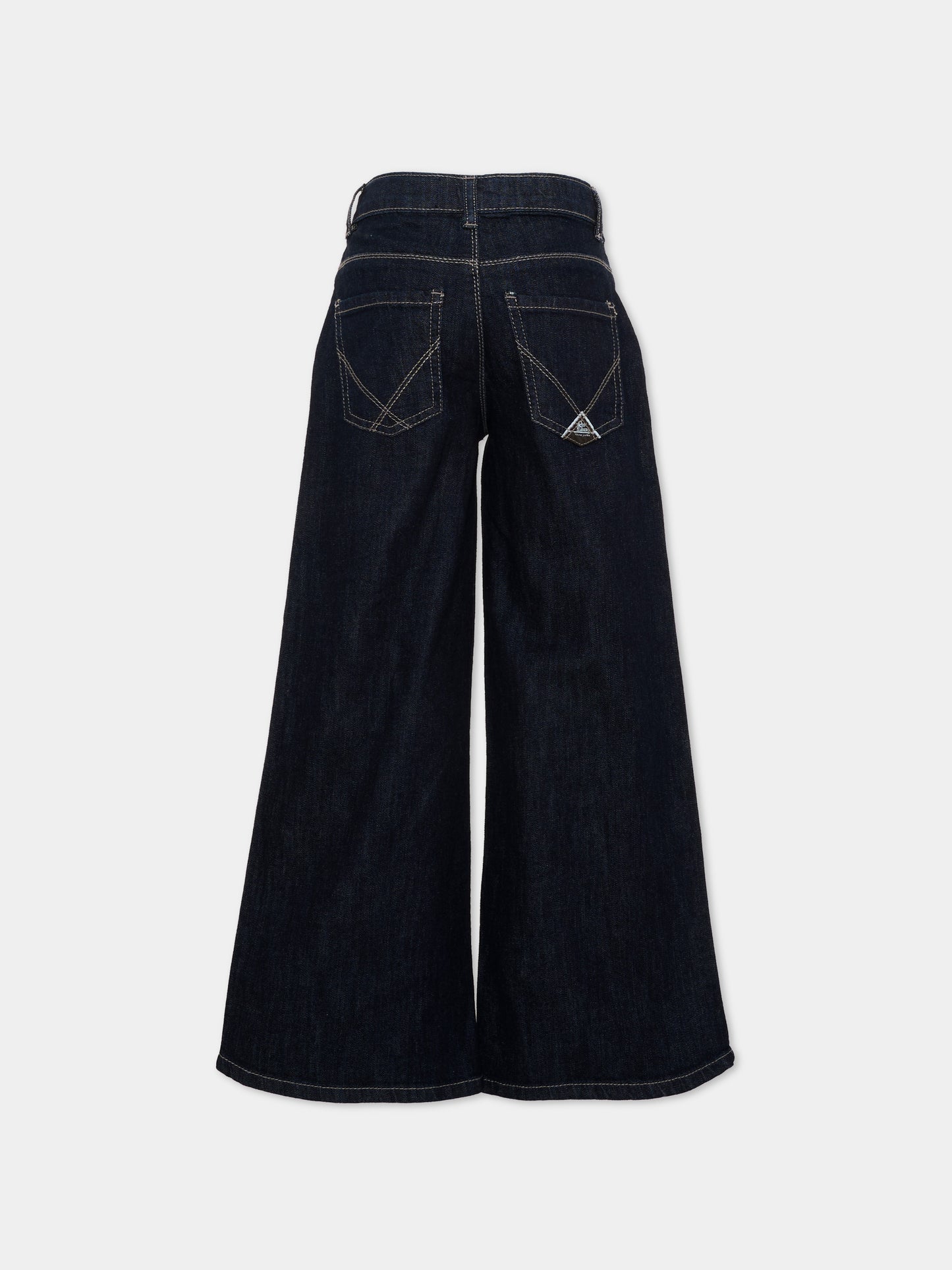 Jeans denim per bamina gamba ampia,Roy Roger's Kids,R F176 00 7004