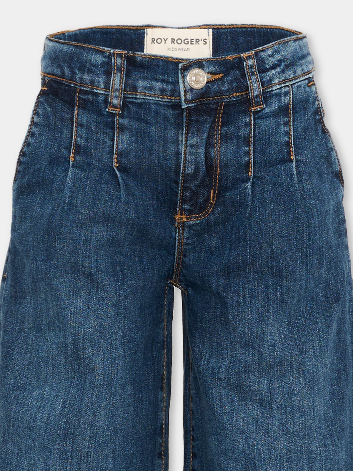Jeans blu per bambina svasato,Roy Roger's Kids,R F176 00 7019