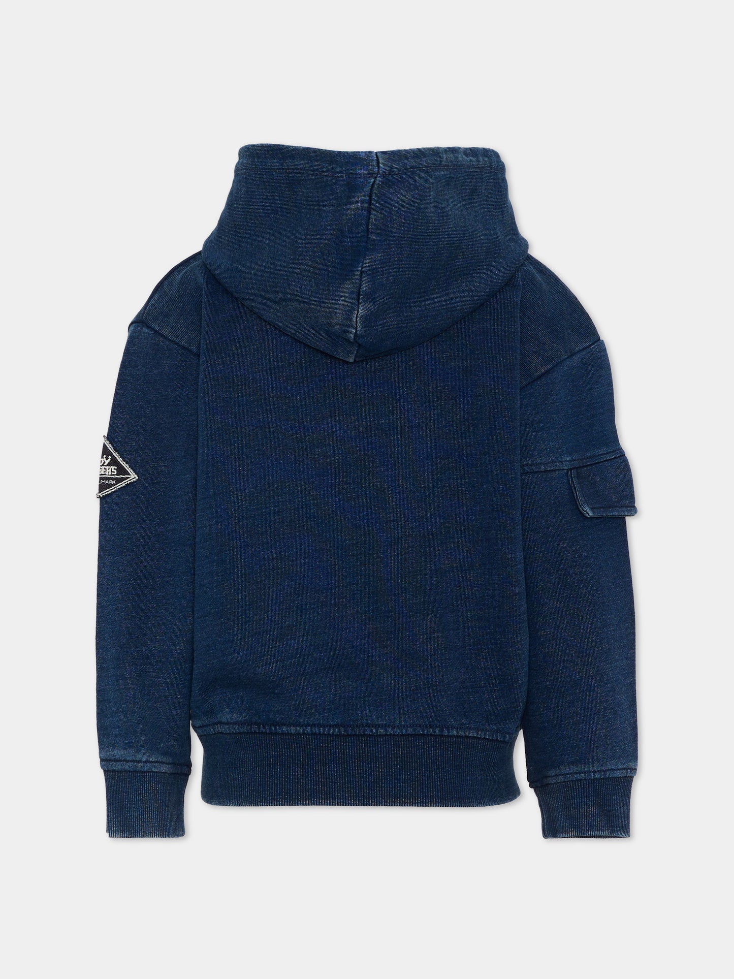 Felpa con cappuccio blu con zip,Roy Roger's Kids,R F102 00 7750