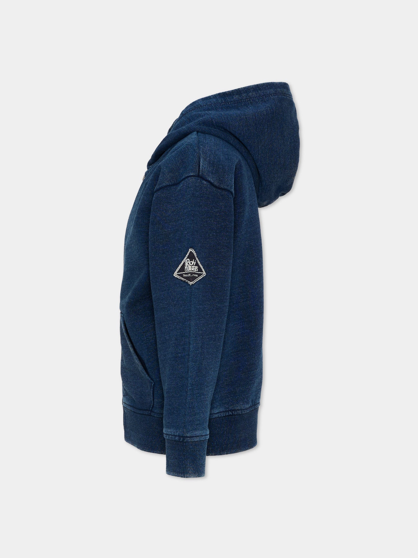 Felpa con cappuccio blu con zip,Roy Roger's Kids,R F102 00 7750