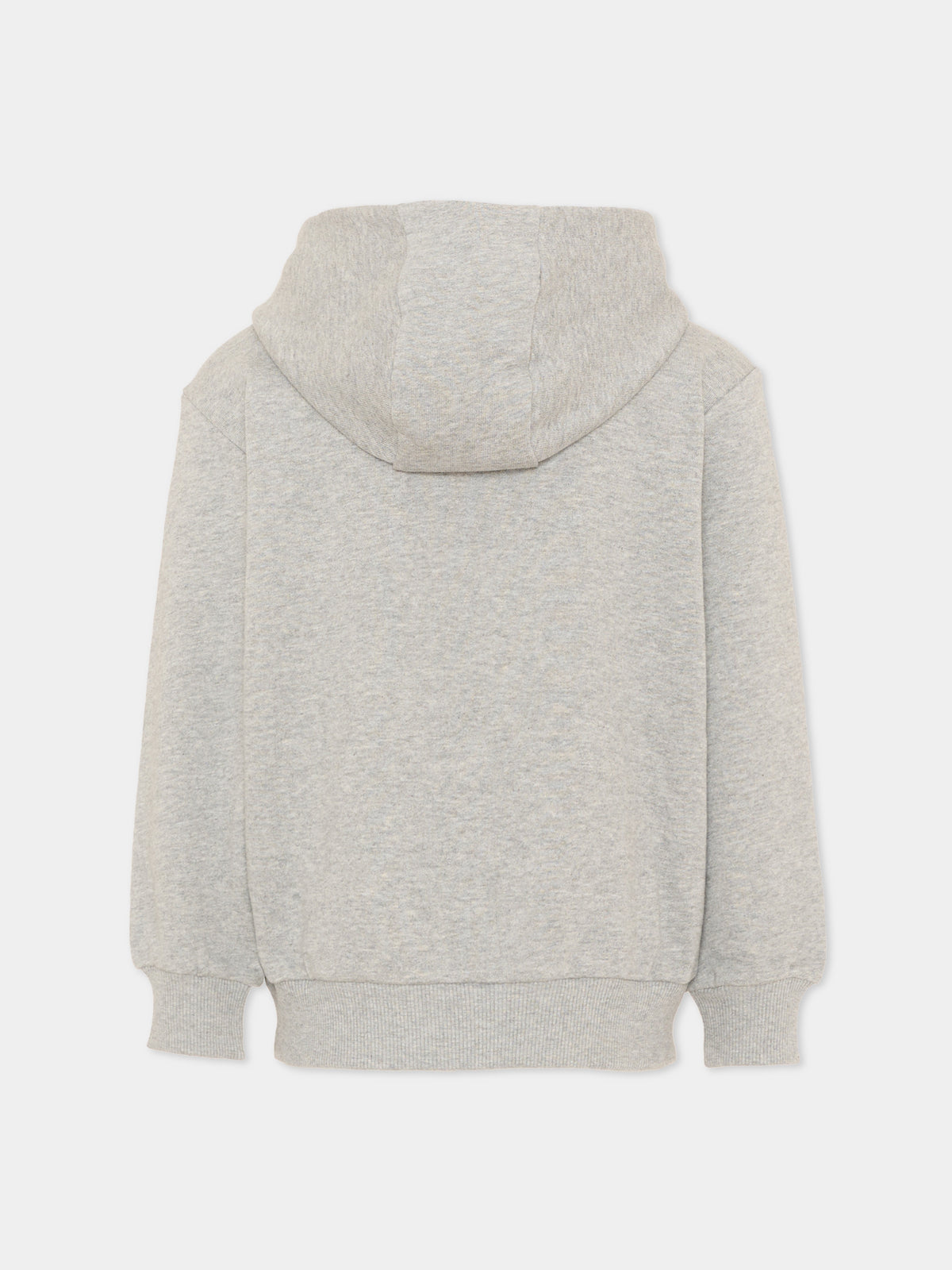 Felpa con cappuccio grigia per bambini con logo,Balmain Kids,BV4Q30 Z0114 809