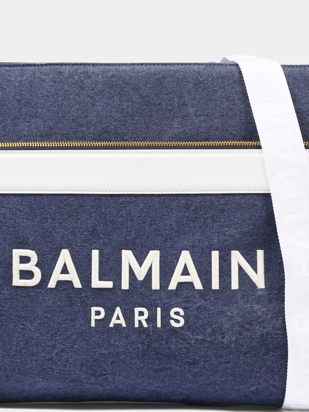 Borsa mamma blu per neonati con logo,Balmain Kids,BU0628 Z0042 621