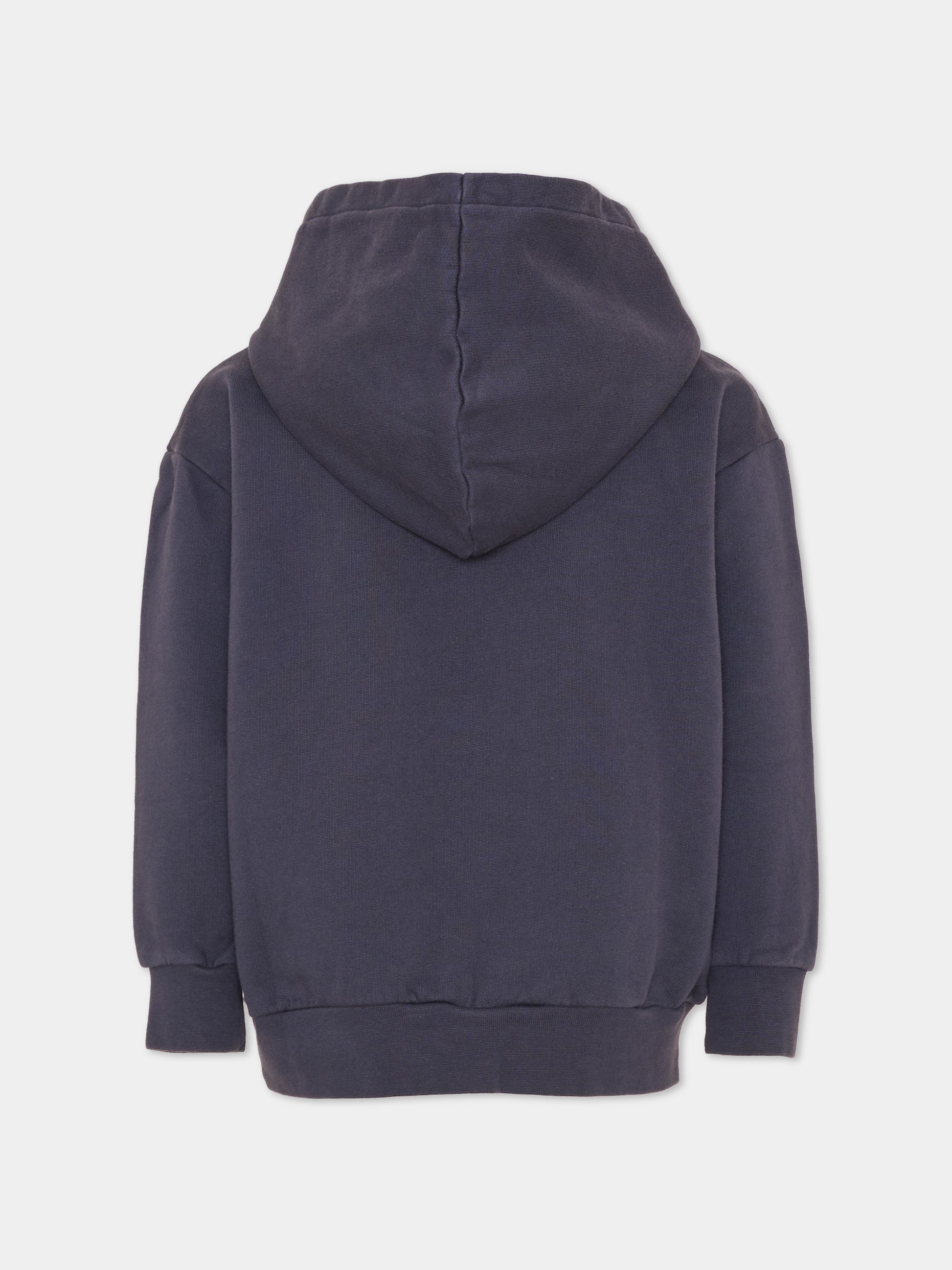 Felpa con cappuccio blu per bambini con Pegaso,Etro,GX4P30 Z3333 667