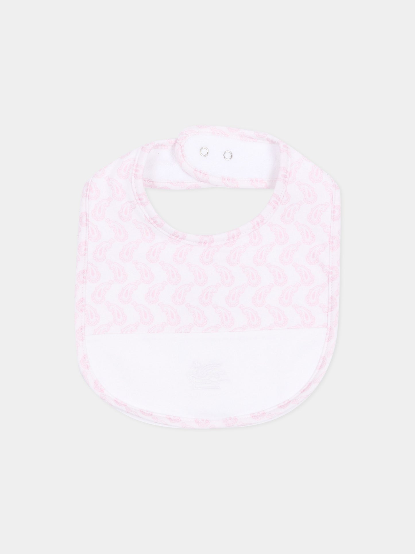 Set bavaglini rosa per neonata,Etro,GU0519 J0409 505GR