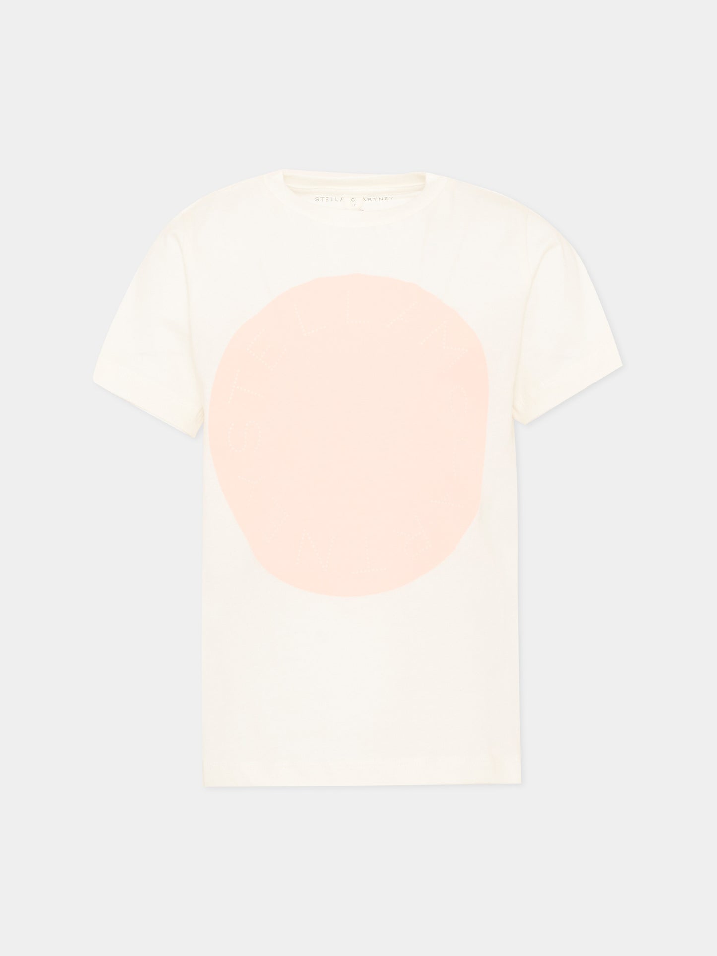 T-shirt avorio per bambina,Stella Mccartney Kids,TV8D51 Z0434 101