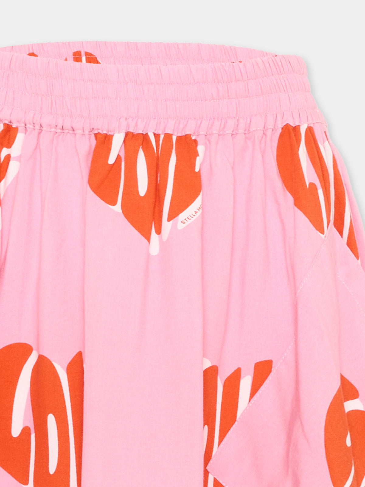Gonna rosa per bambina con cuori,Stella Mccartney Kids,TX7A91 Z3067 51MMC