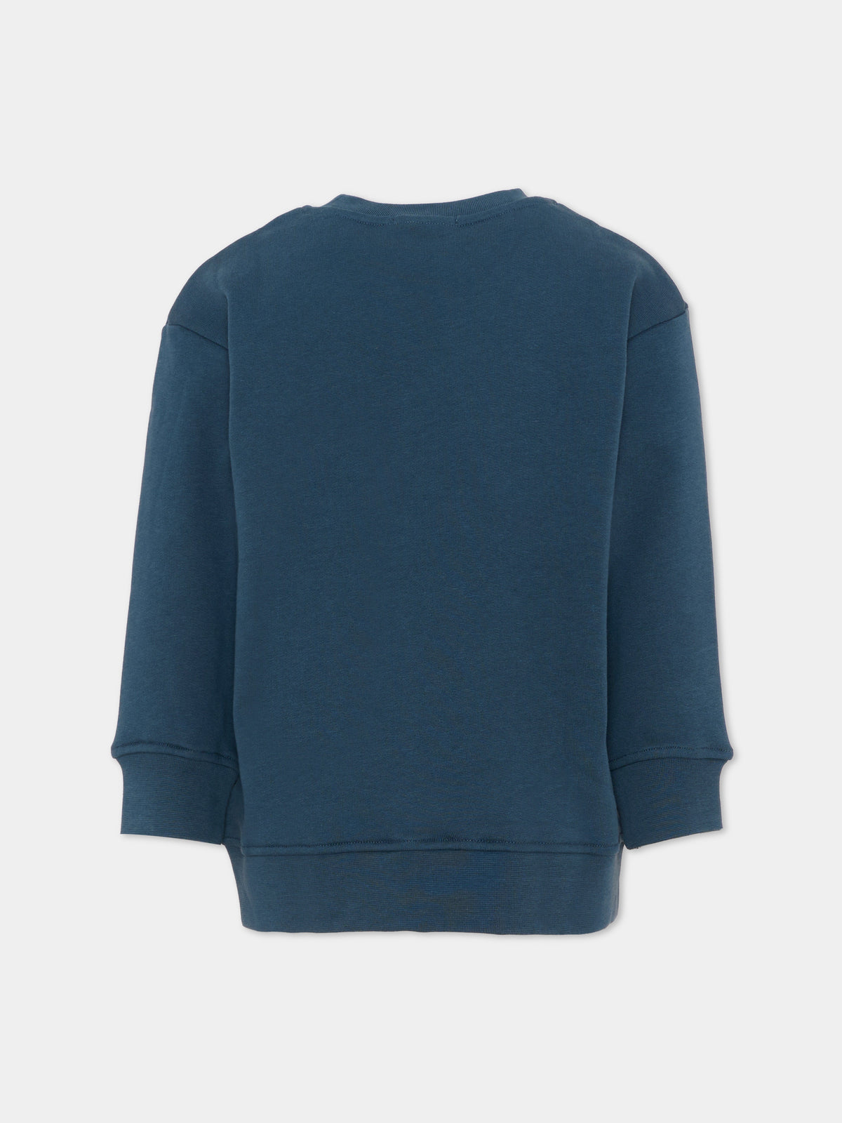 Felpa girocollo blu per bambino con stampa,Stella Mccartney Kids,TX4Q50 Z0453 633