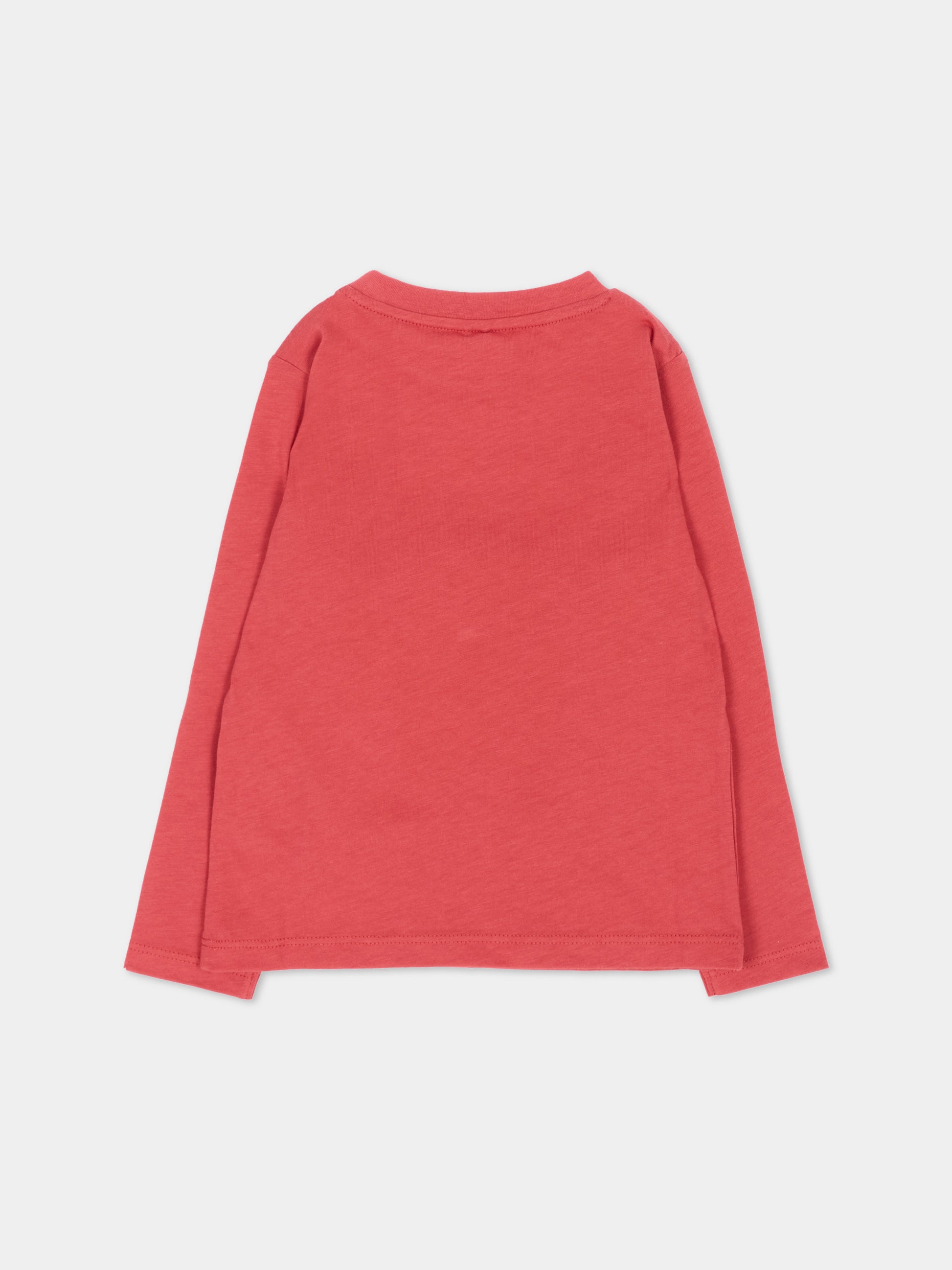 T-shirt bordeaux per neonato con stampa,Stella Mccartney Kids,TX8560 Z0434 304