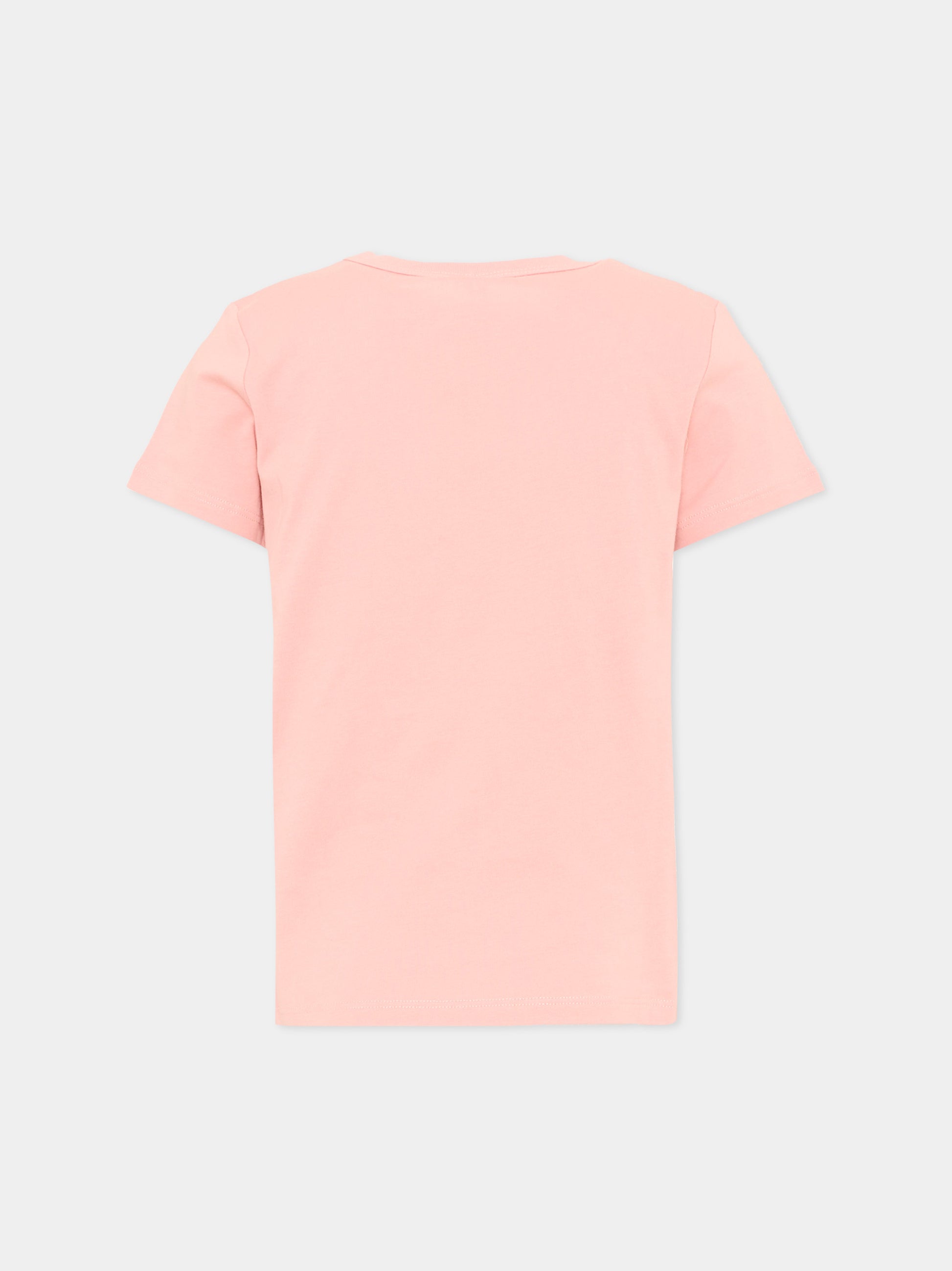T-shirt rosa per bambina con stampa,Stella Mccartney Kids,TW8A31 Z0434 51B