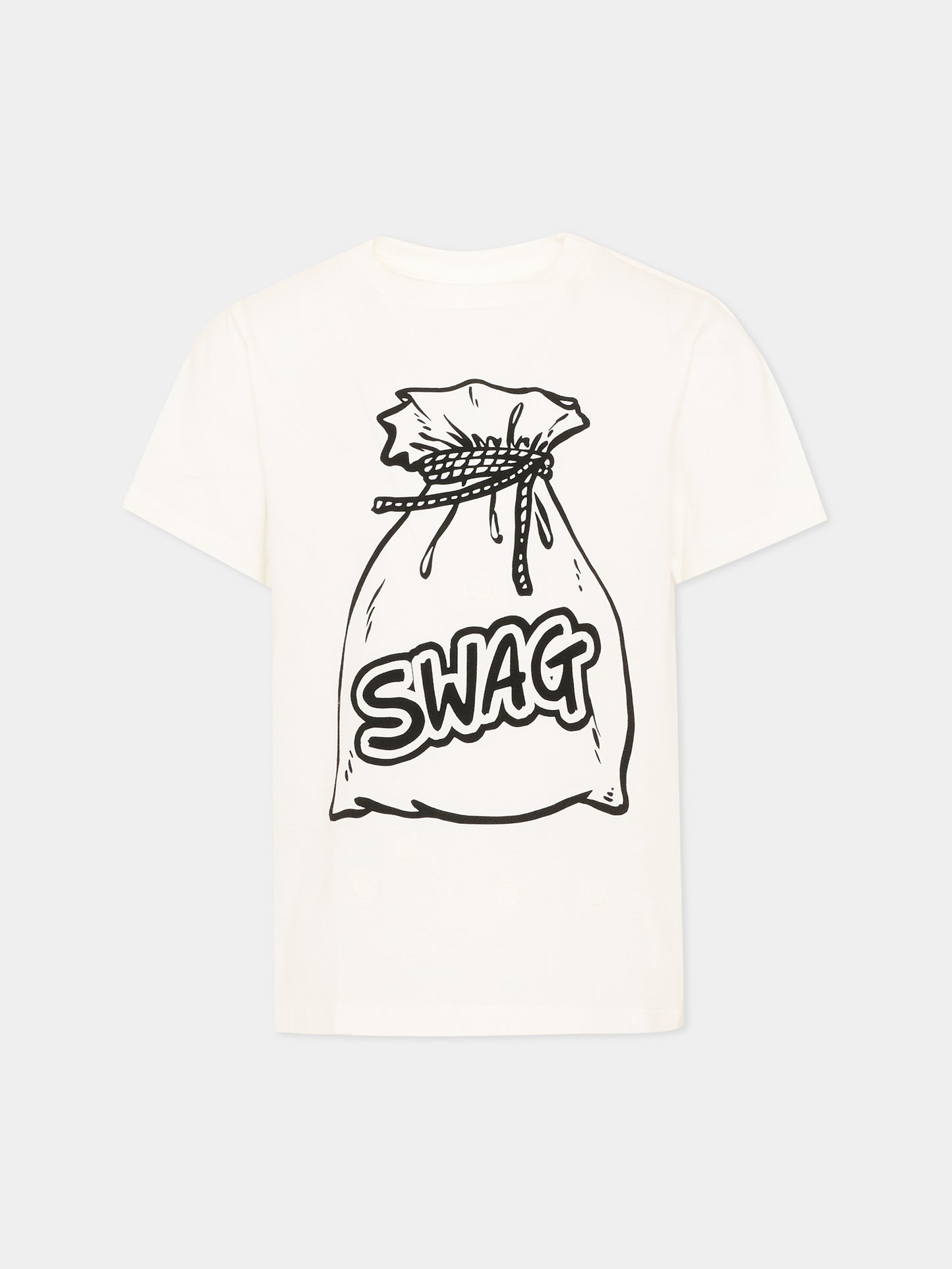 T-shirt avorio per bambino con stampa,Stella Mccartney Kids,TW8Q71 Z0434 101