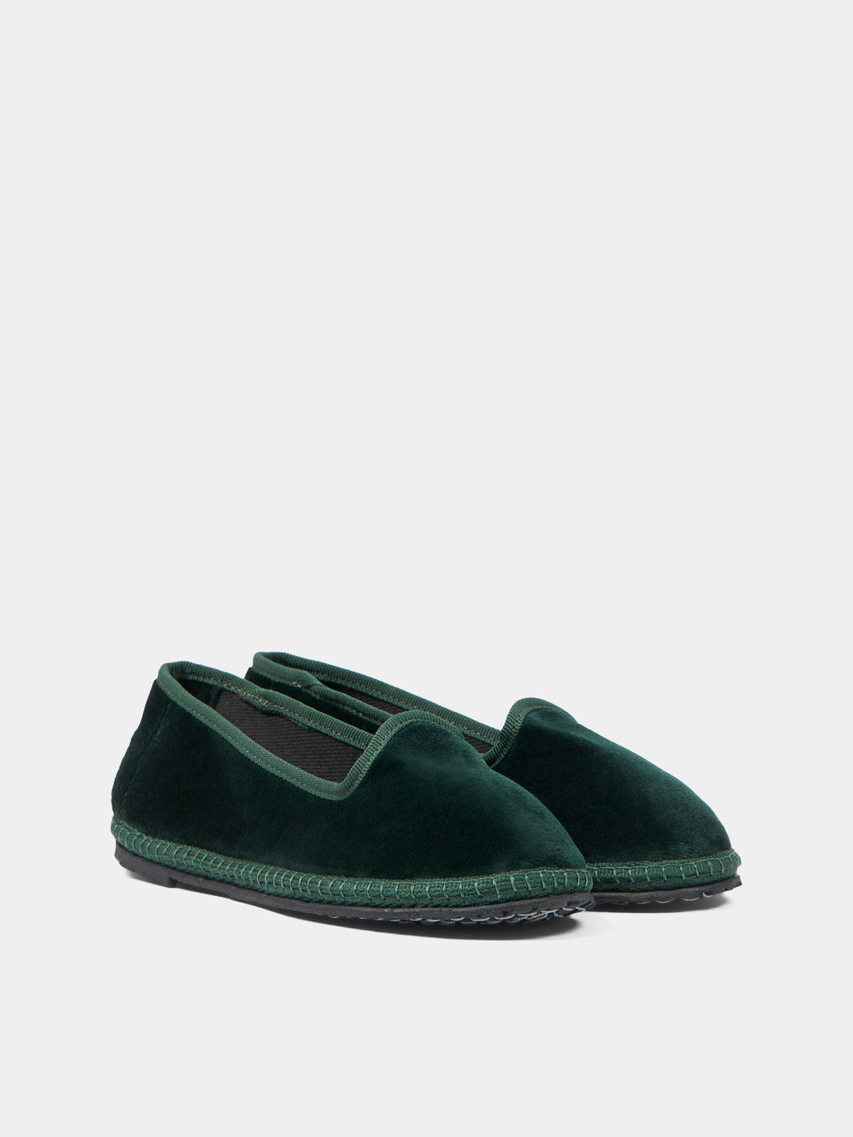 Mocassini verdi Baby Tragara Velvet per bambini,Sciuscià,BABY TRAGARA VELVET GREEN