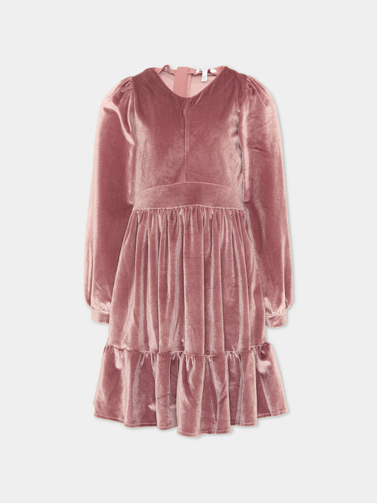 Vestito a maniche lunghe rosa Calanthe per bambina,Molo,2W25E215 2238