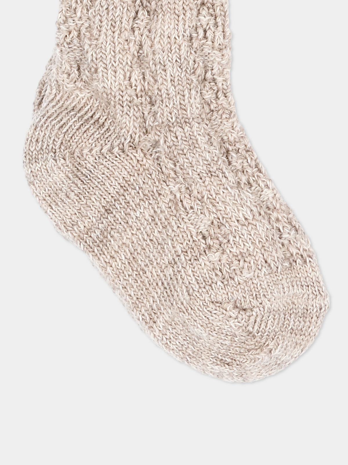 Calzini beige per neonata,Mp Denmark,10 69024 0 489 B