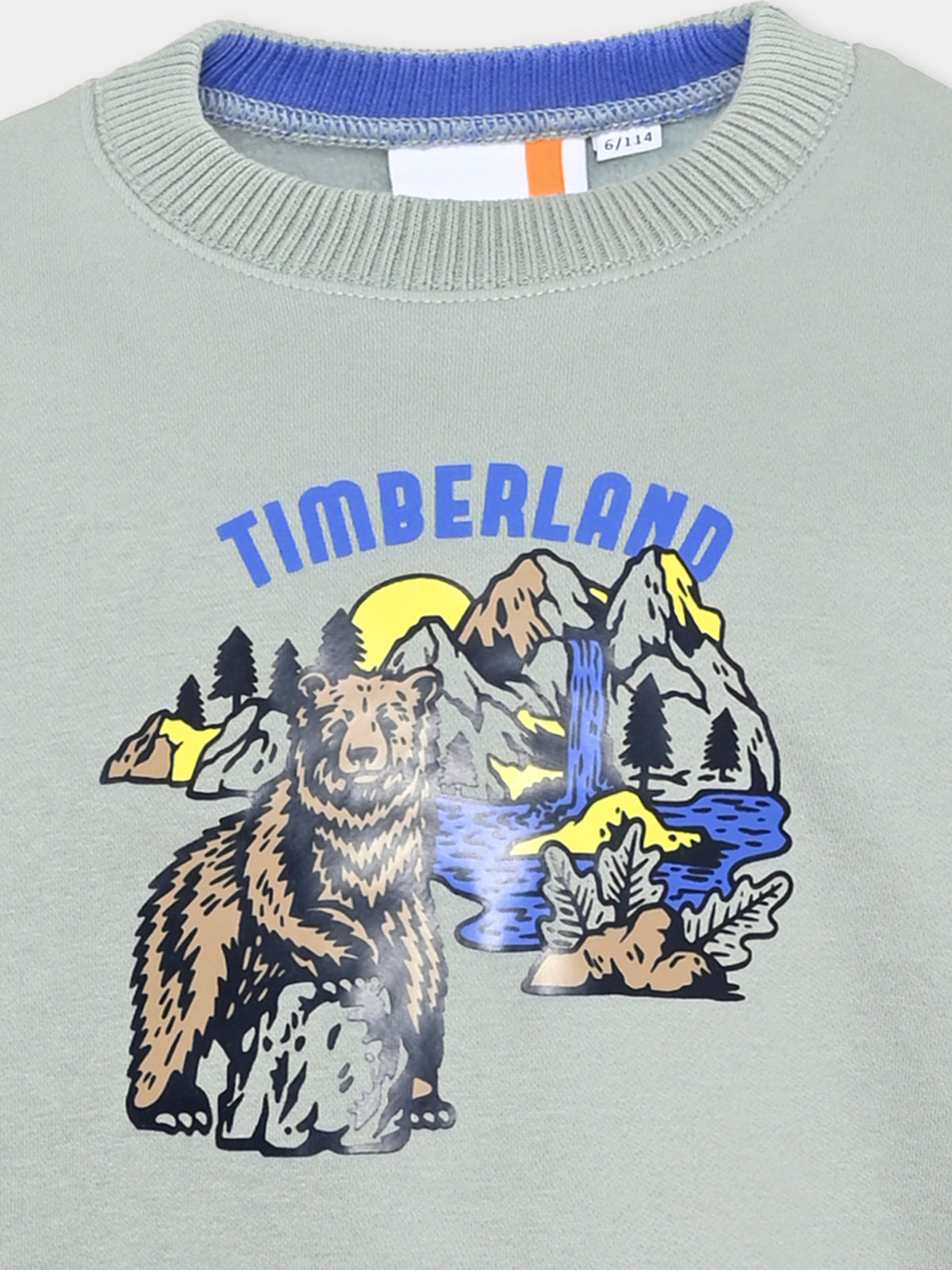 Felpa girocollo per bambino con stampa,Timberland,T60543 71B