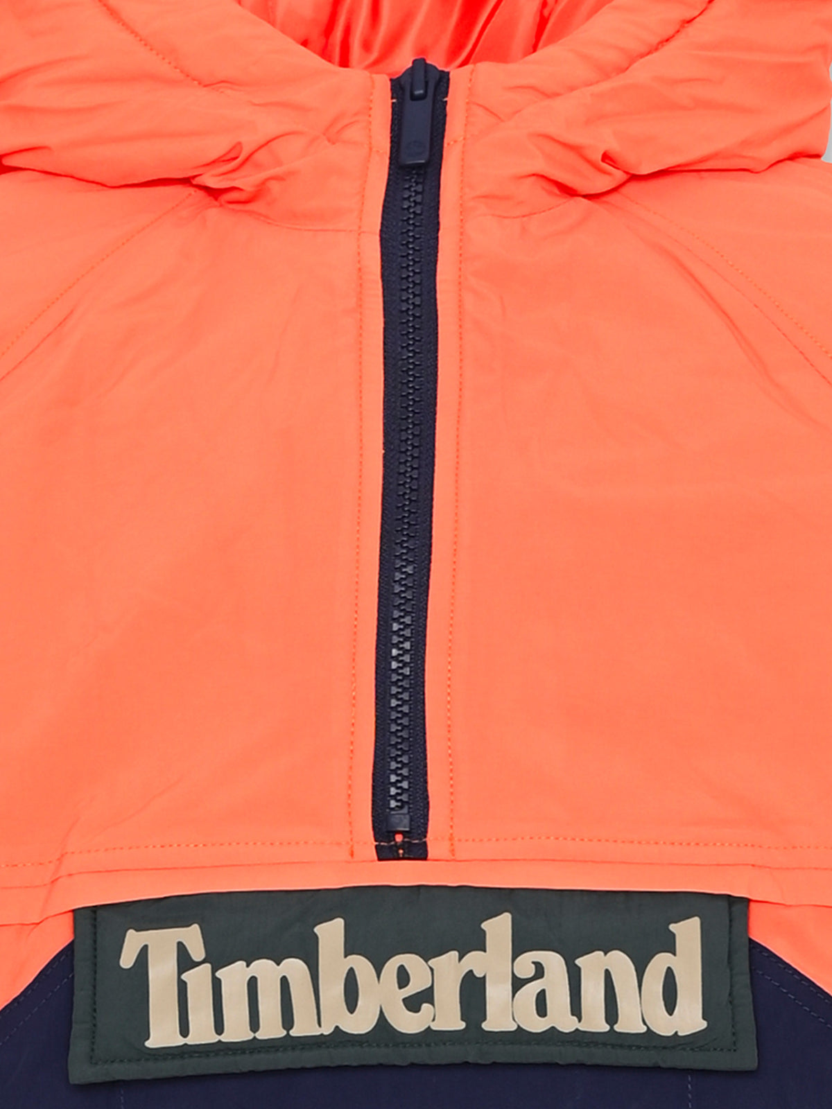 Giacca a vento arancione con logo per bambino,Timberland,T60553 43F