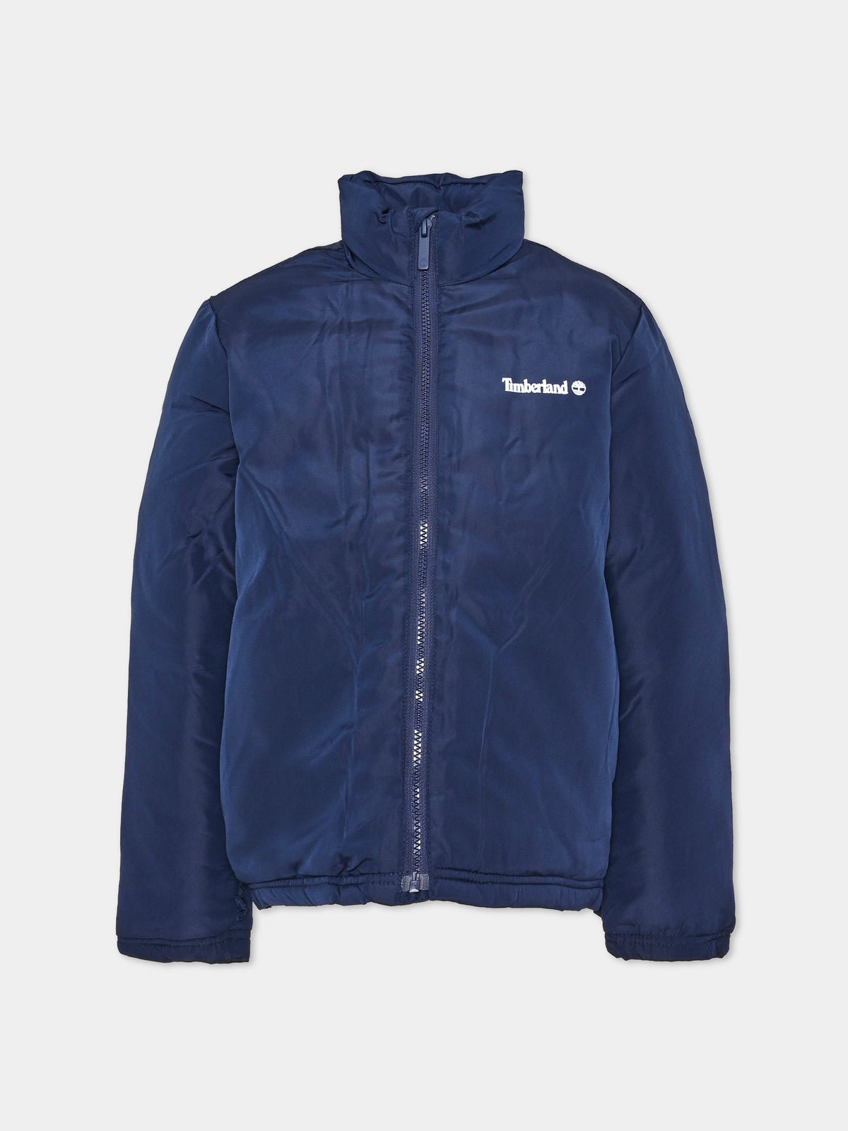 Parka blu per bambino con cappuccio,Timberland,T60578 85T