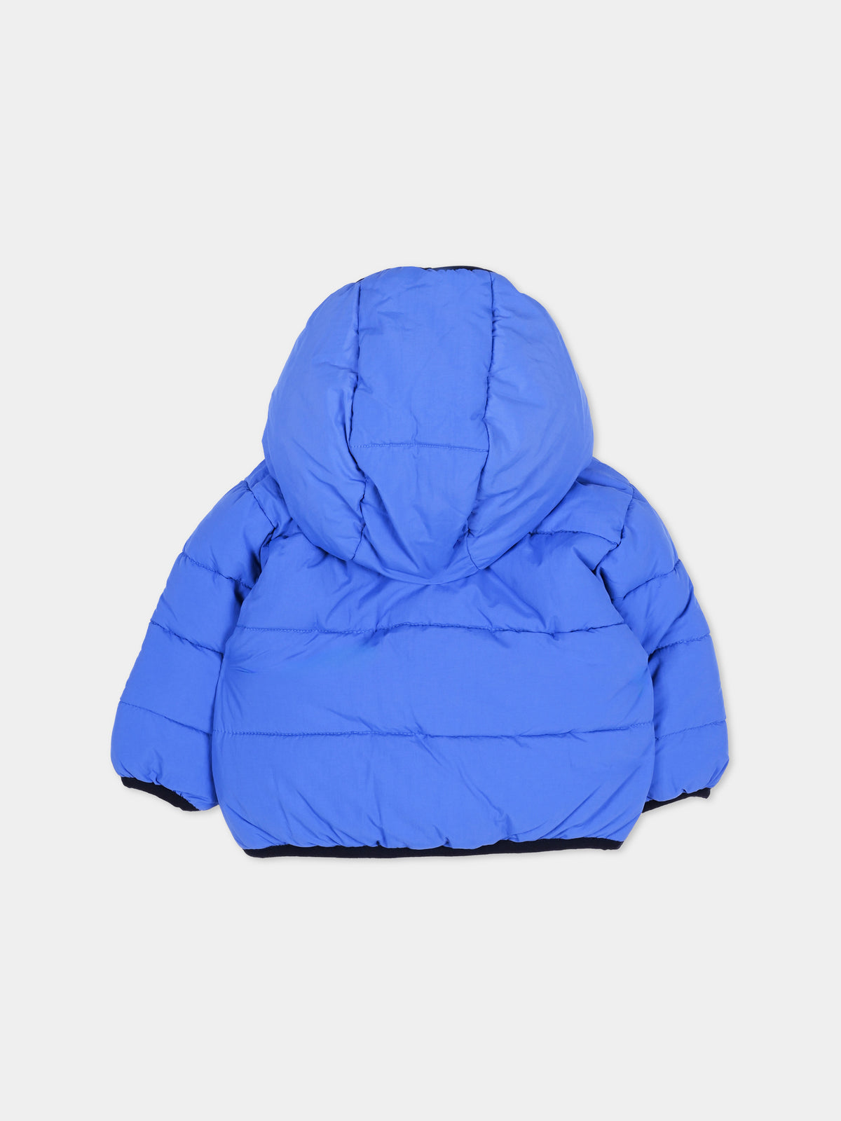 Piumino blu per neonato con cappuccio,Timberland,T60590 882