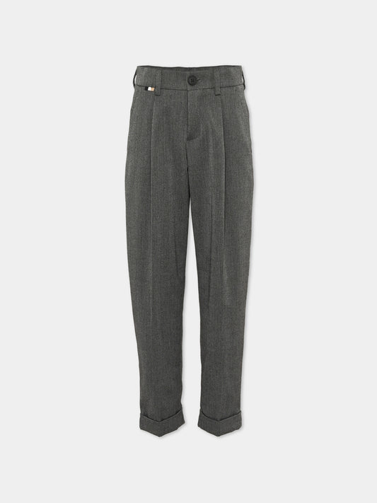 Pantaloni grigi per bambino,Boss,J52302 09B