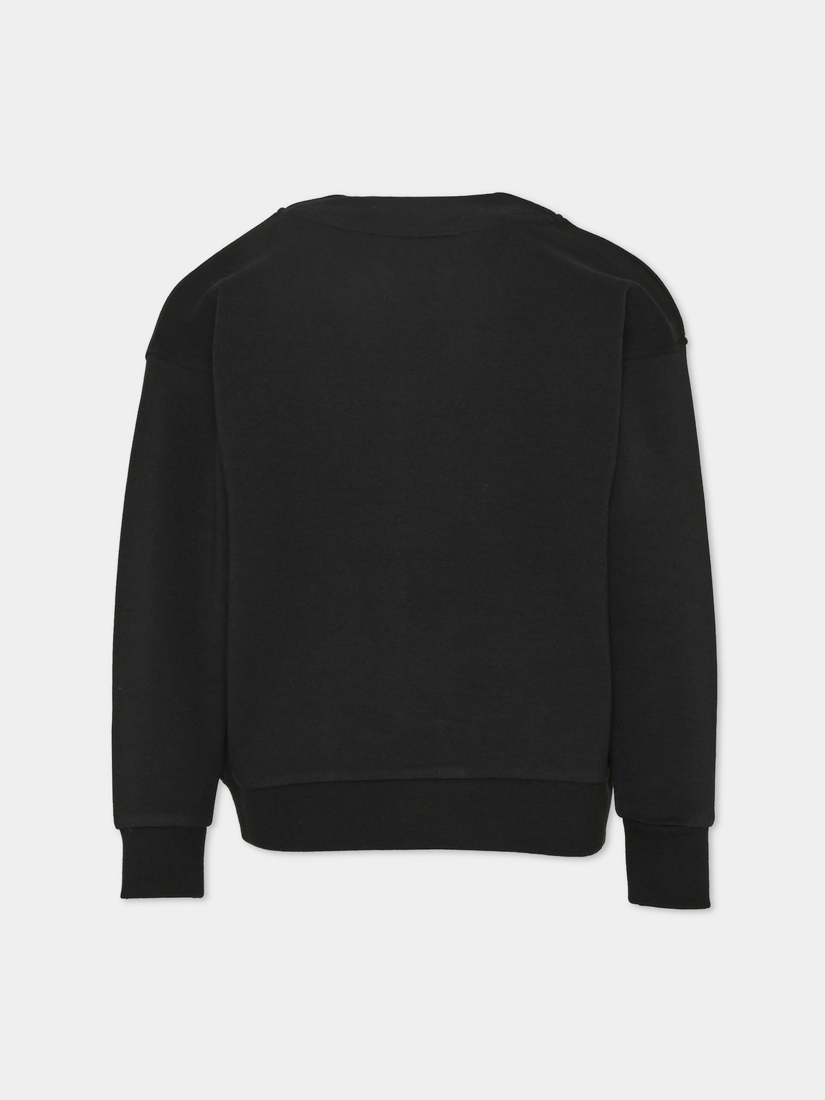 Cardigan nero per bambino con ricamo,Boss,J52350 09B