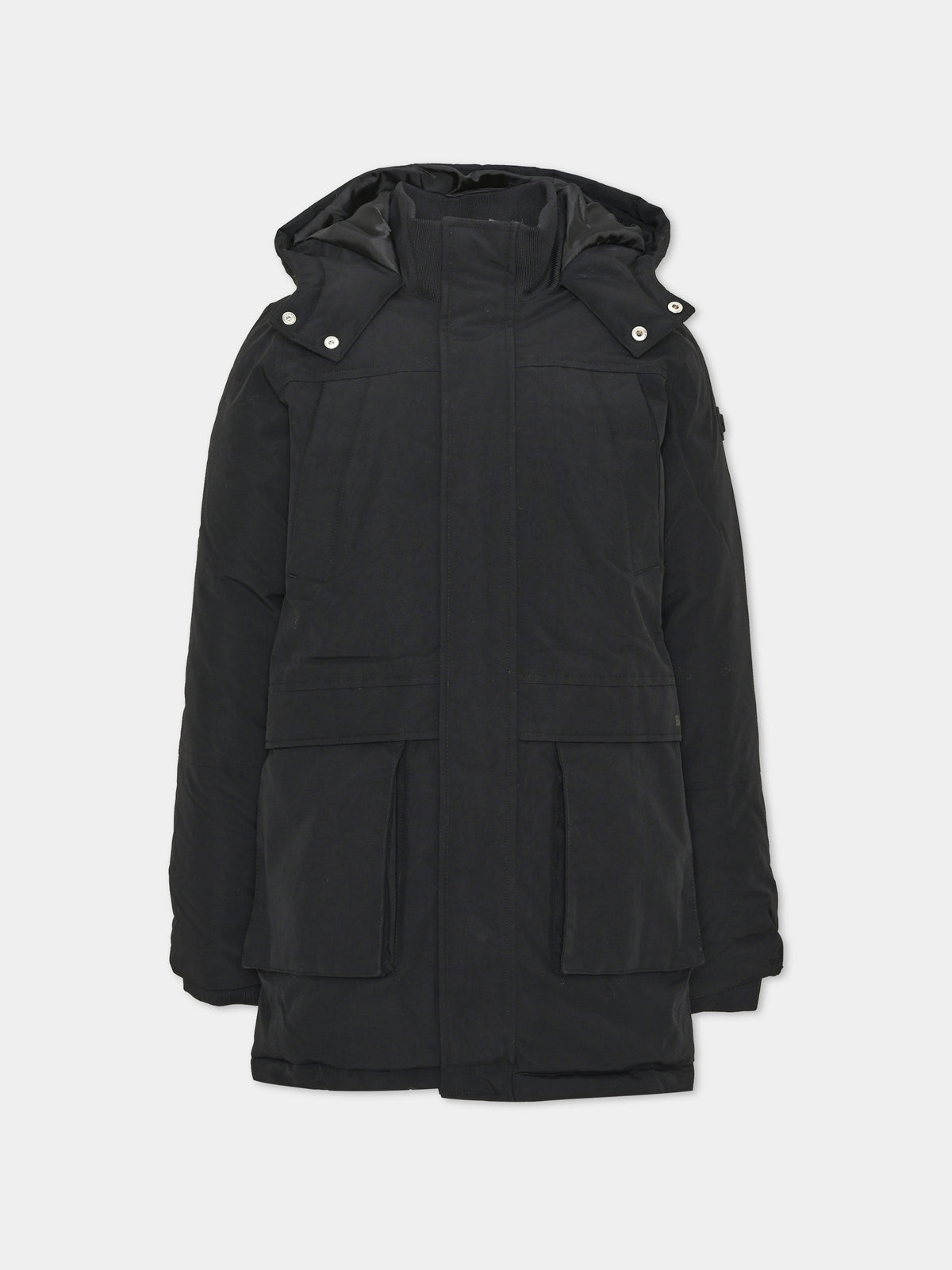 Parka nero per bambino,Boss,J52388 09B