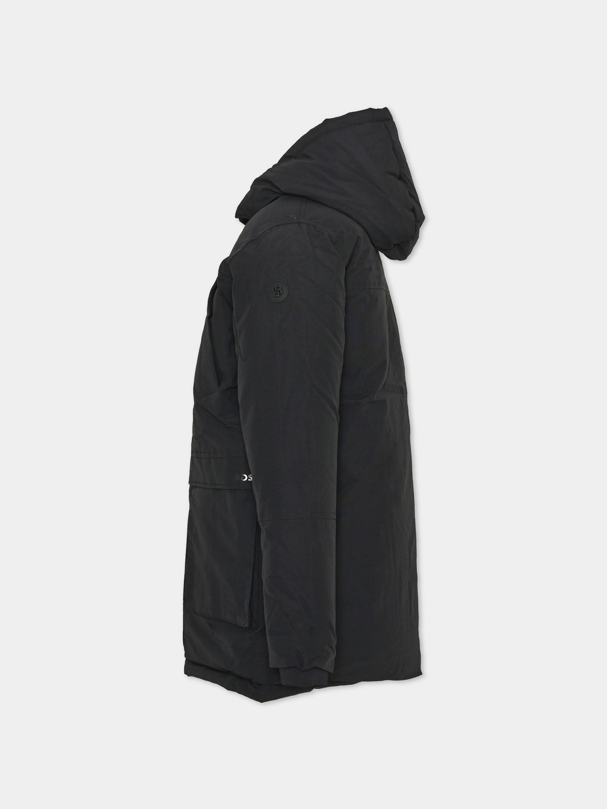 Parka nero per bambino,Boss,J52388 09B