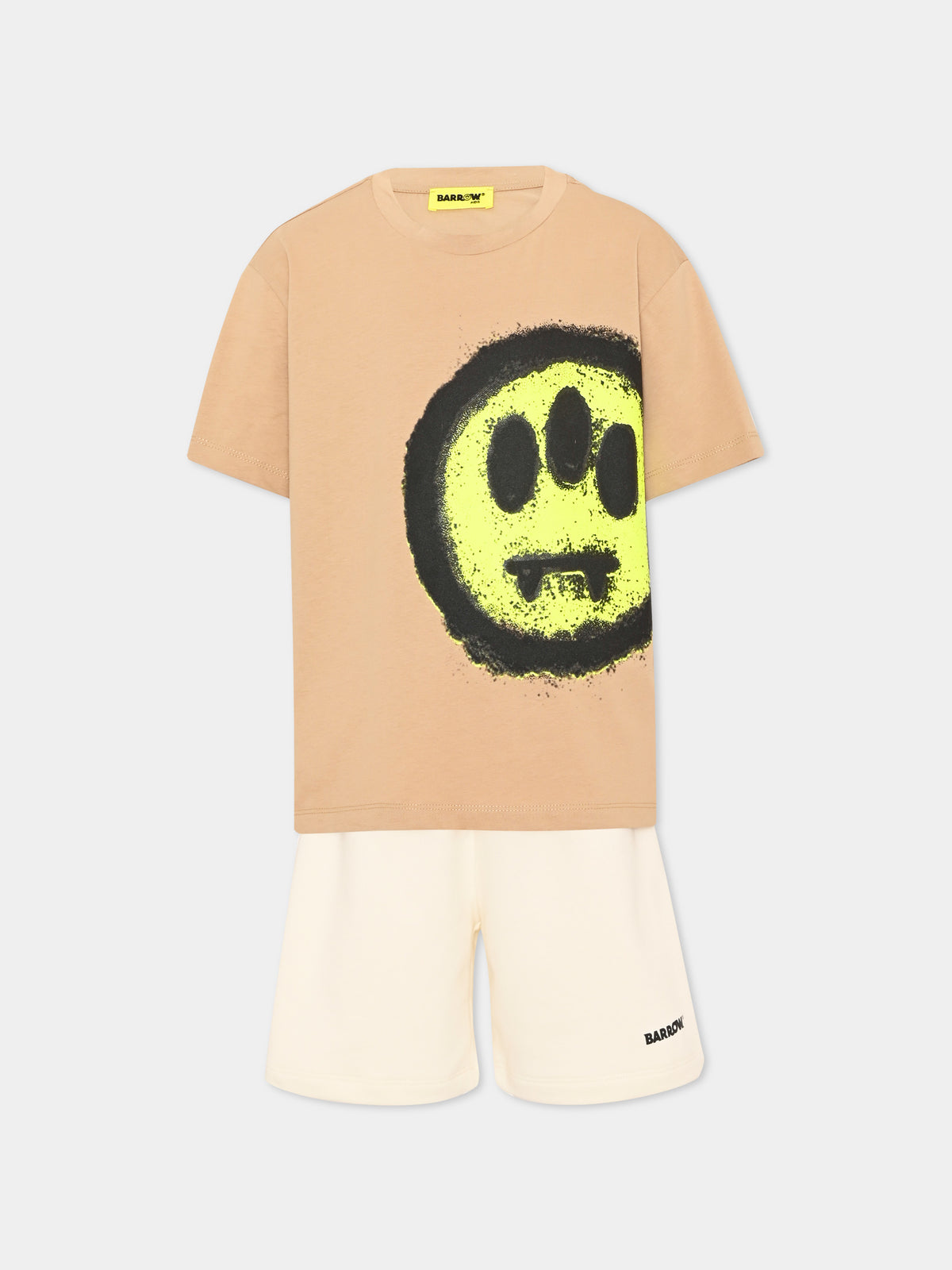 Completo sportivo corto beige con smile per bambini,Barrow,S6BKJUTB253 OVP 686 002